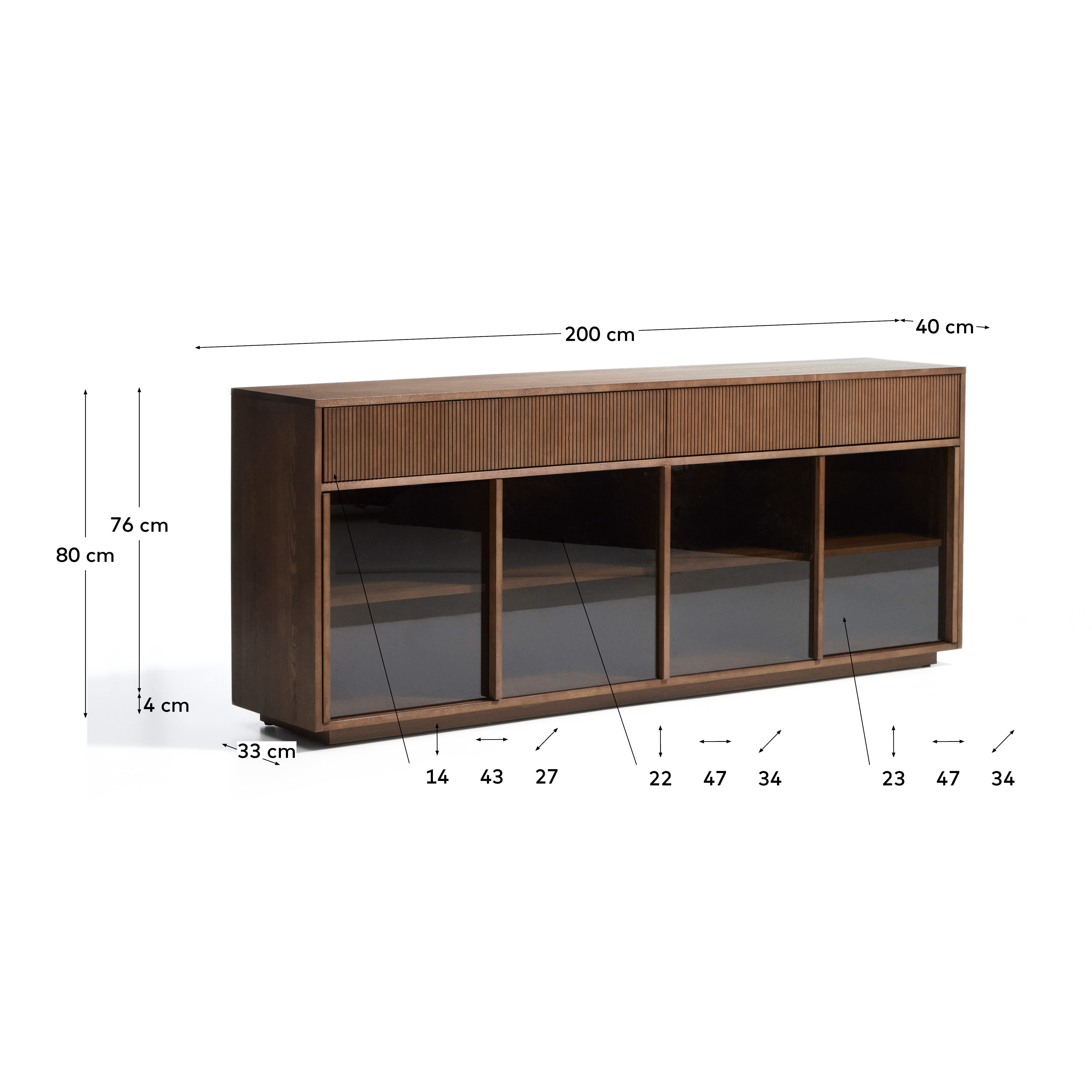 KAVE HOME Sideboard HELVINE