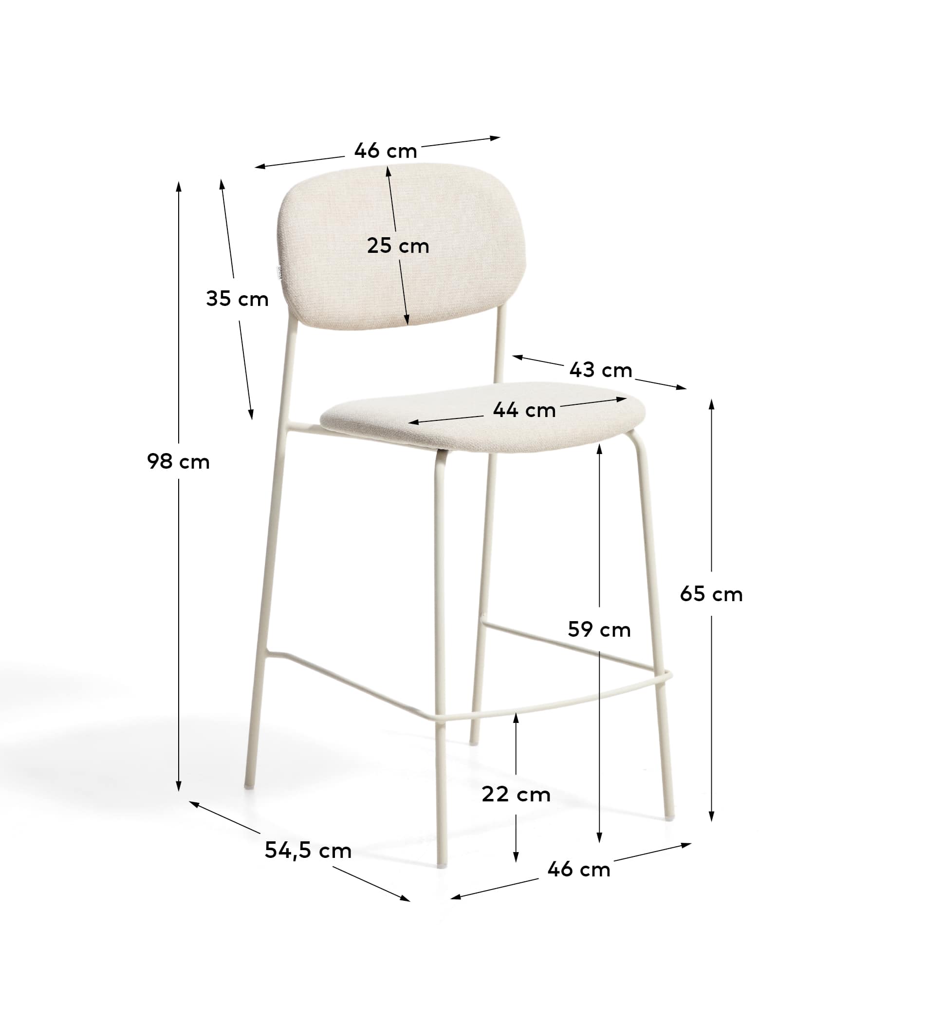 Kave Home MELI bar stool