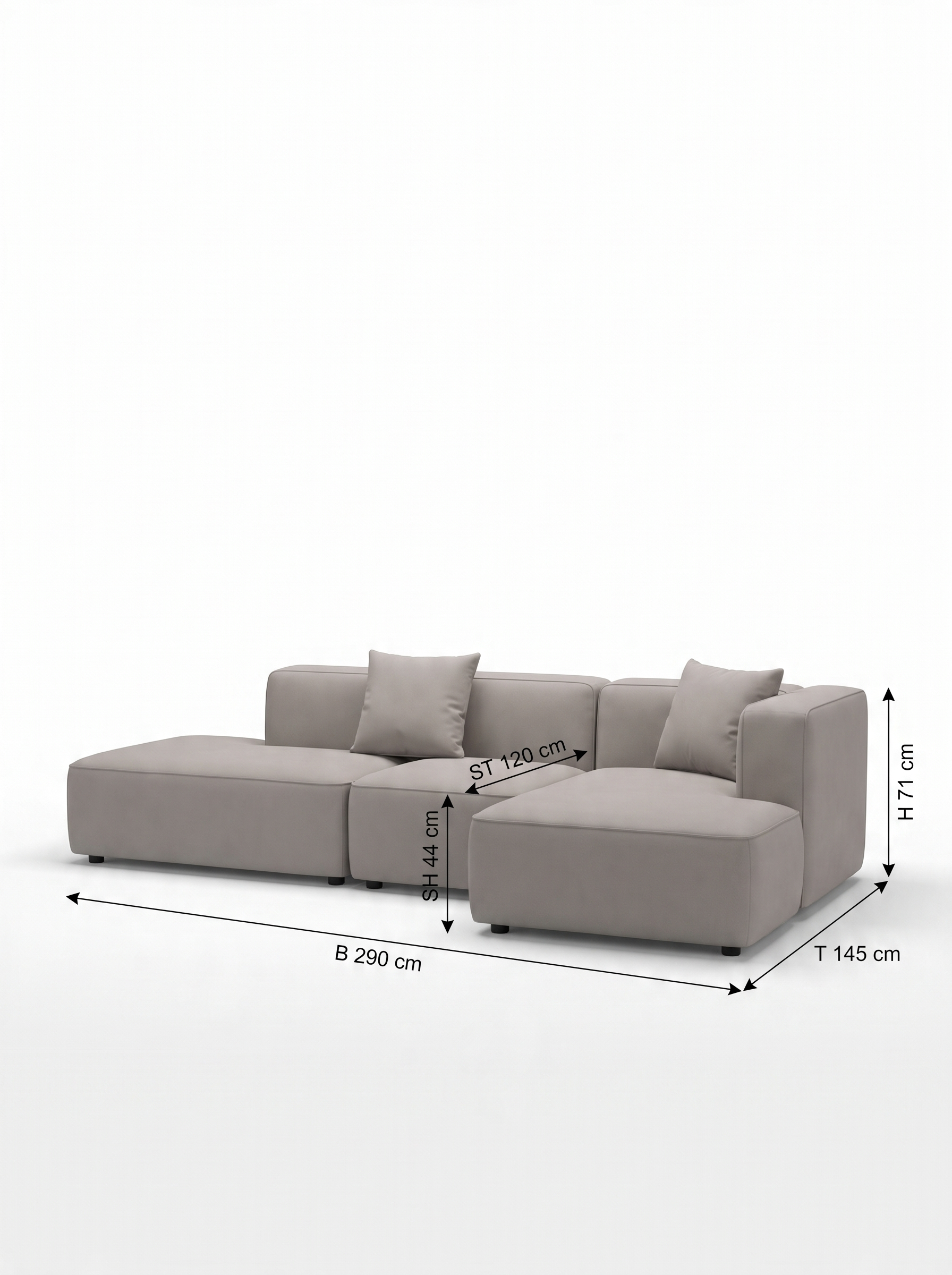 Faee canapé d'angle modulaire FLYNNA
