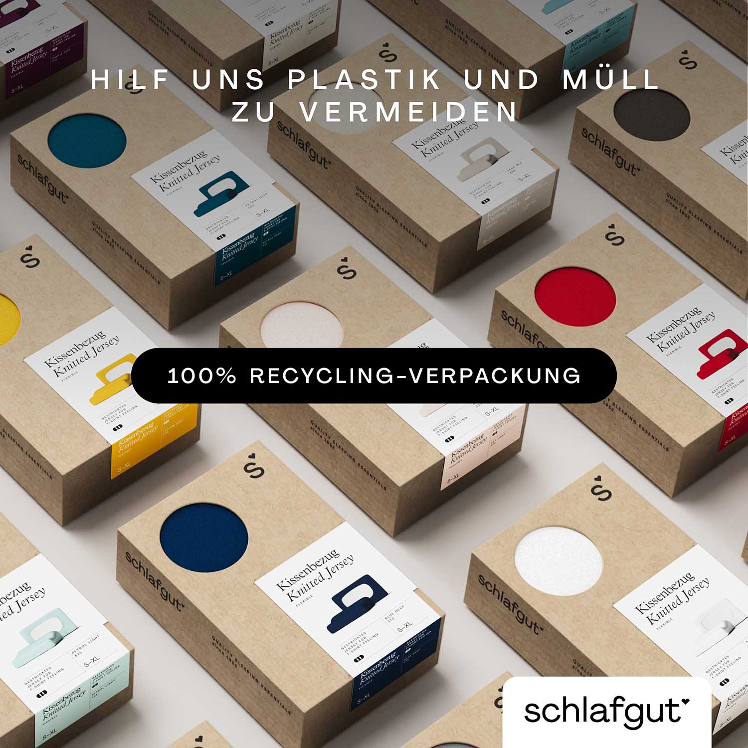 SCHLAFGUT Kissenbezug PURE SCHLAFGUT Kissenbezug