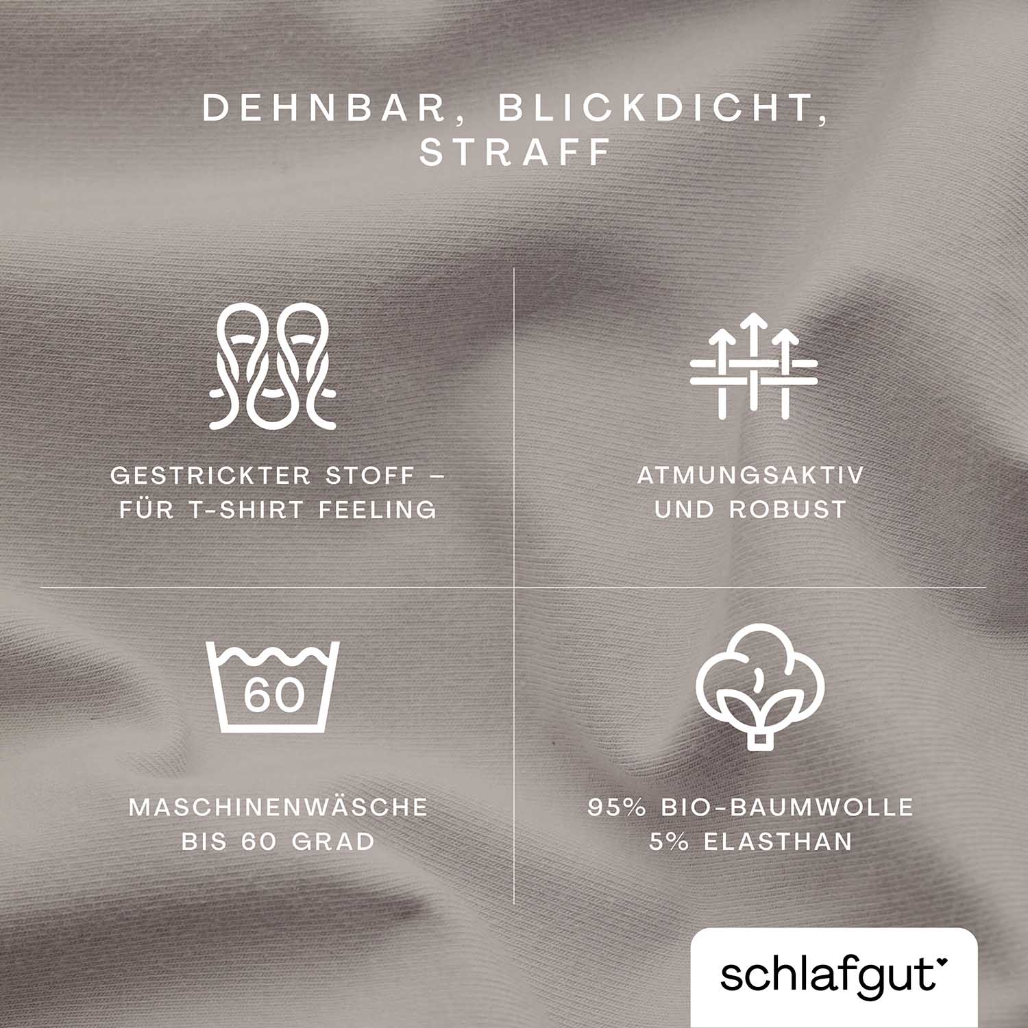 SCHLAFGUT Spannbettlaken PURE