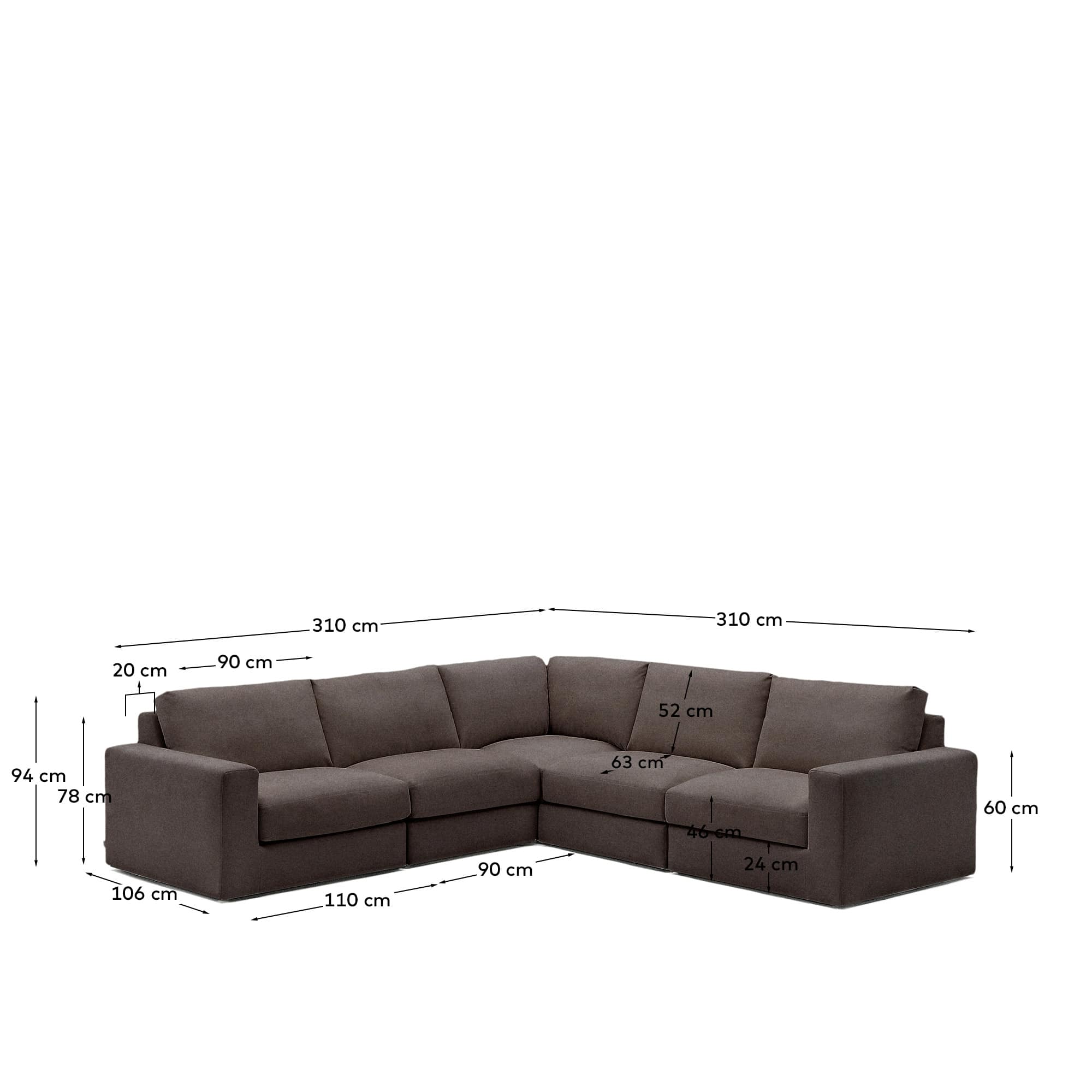 KAVE HOME Sofa ALEA