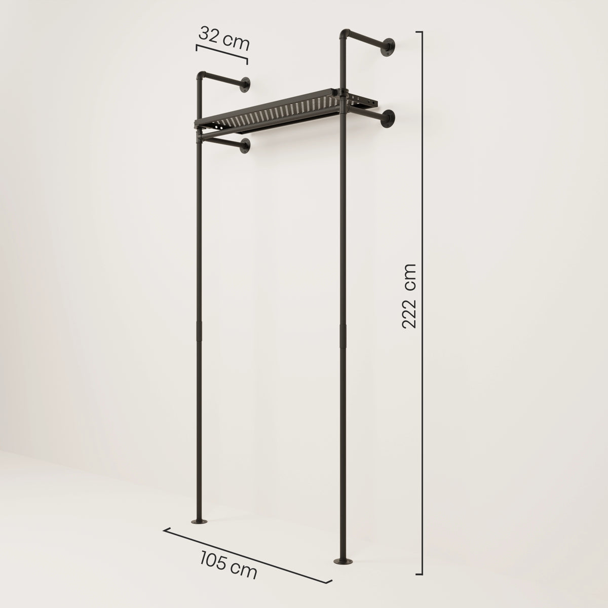 PAMO Kleiderstangensystem KIM 1 METAL