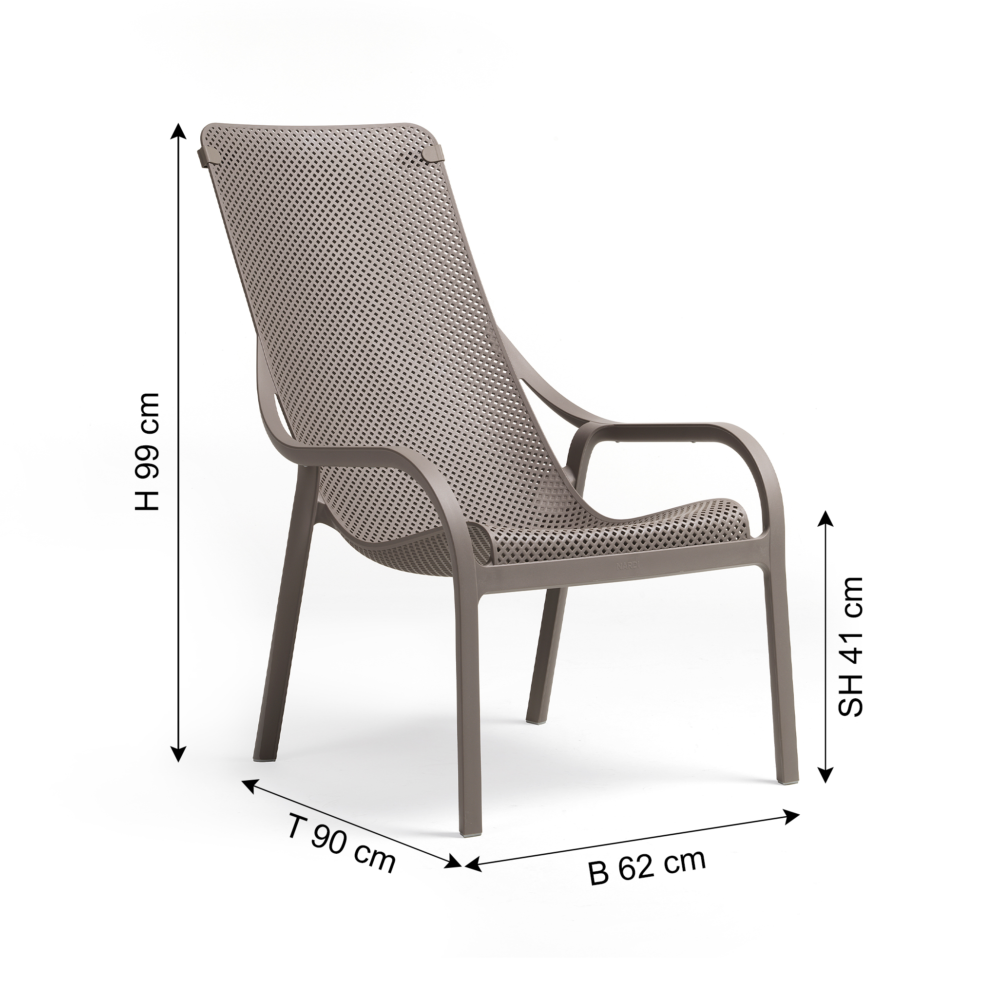 NARDI Fauteuil de jardin NET LOUNGE