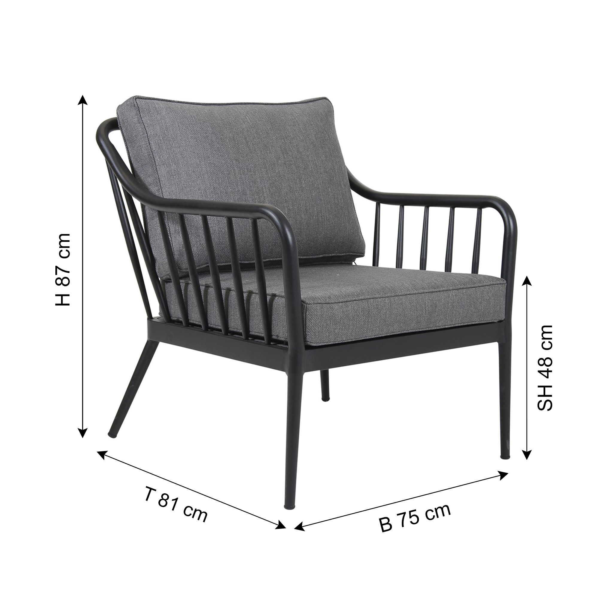 BRAFAB Gartensessel COLEVILLE