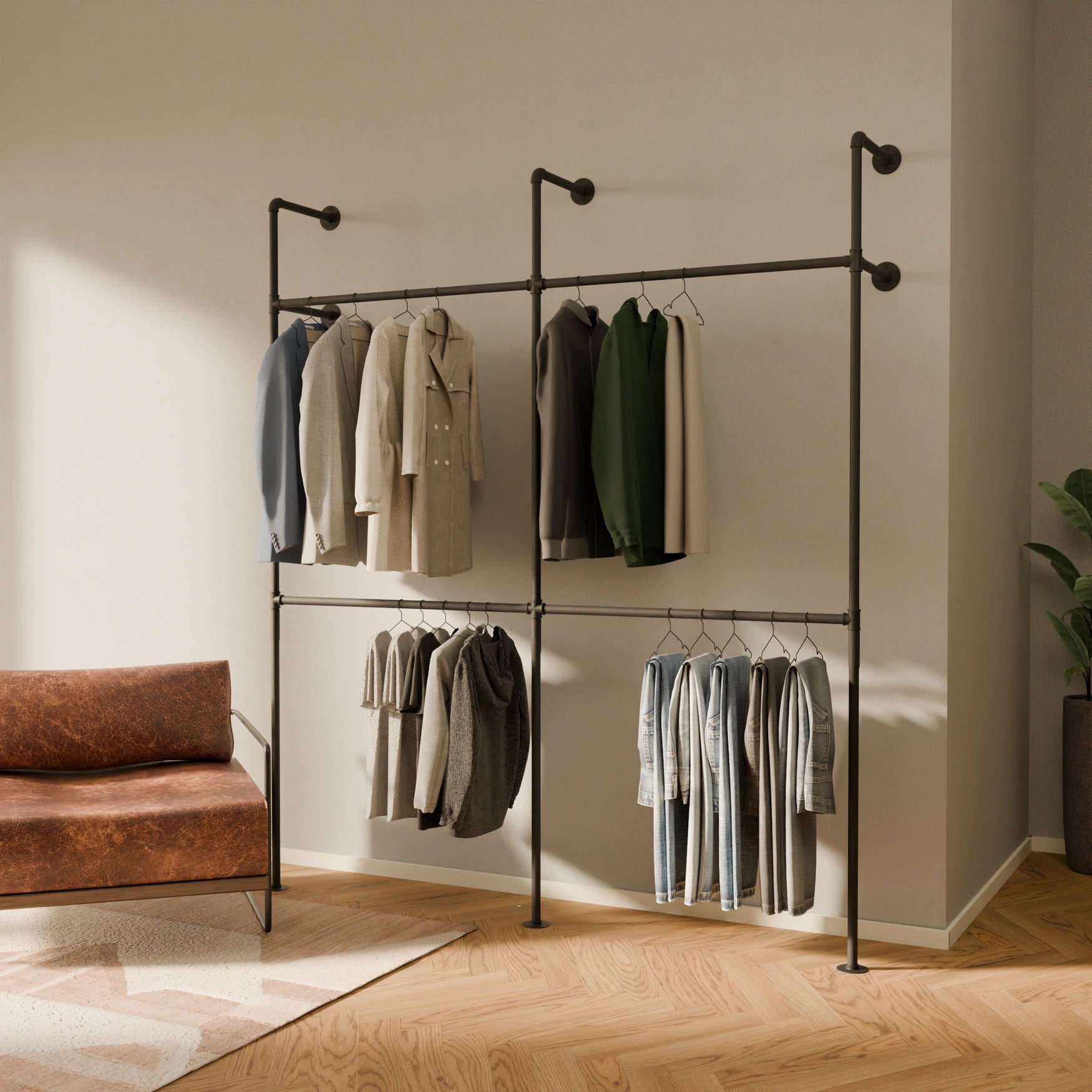 PAMO KIM DOUBLE 2 clothes rail system