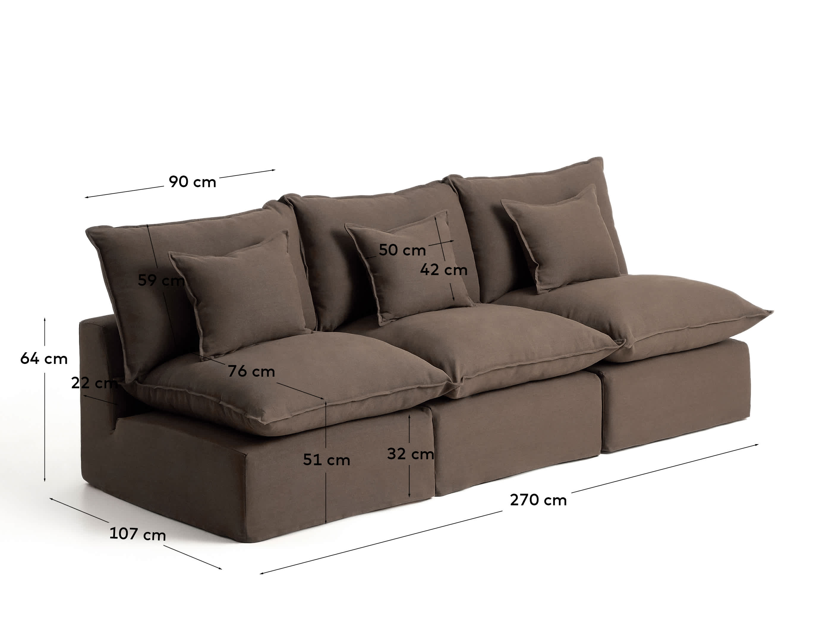 KAVE HOME Sofa ANARELA