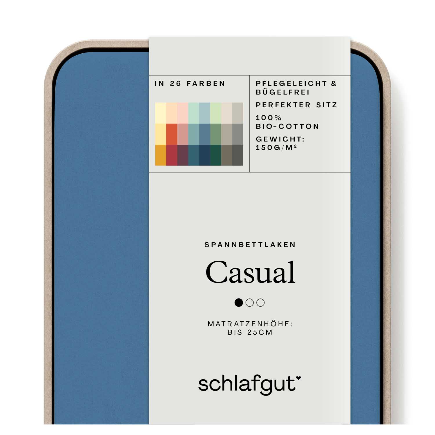 SCHLAFGUT Spannbettlaken CASUAL