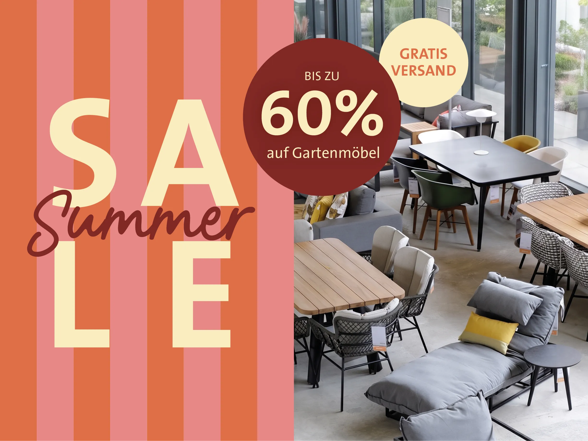 Summer Sale – bis zu 60 % auf Gartenmöbel!