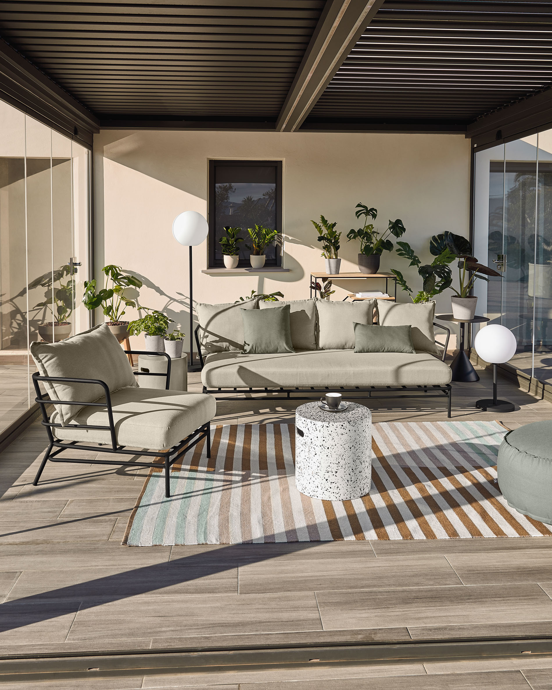Kave Home JENELL ' Outdoor ' Footstool