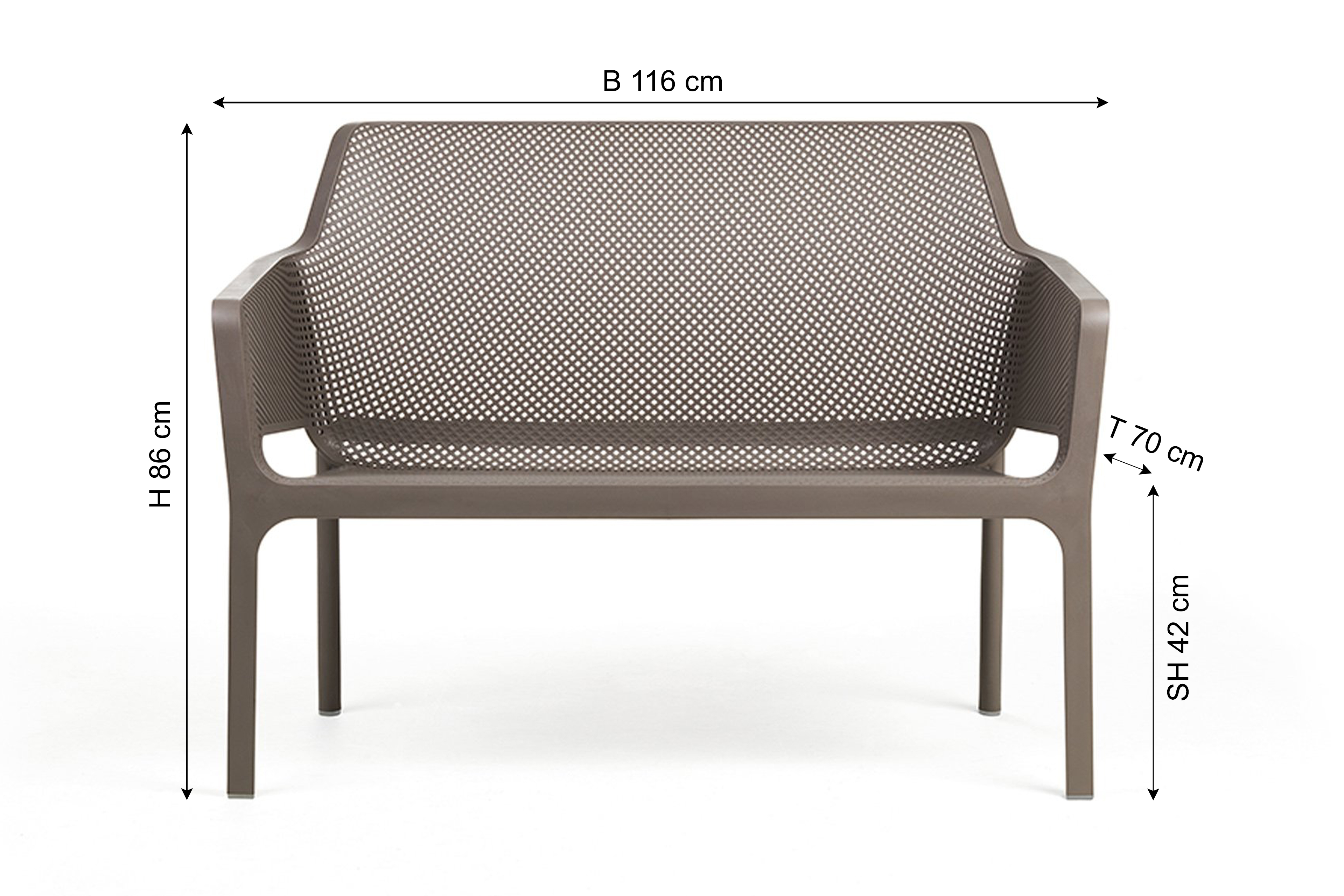 Banc de jardin Nardi NET BENCH