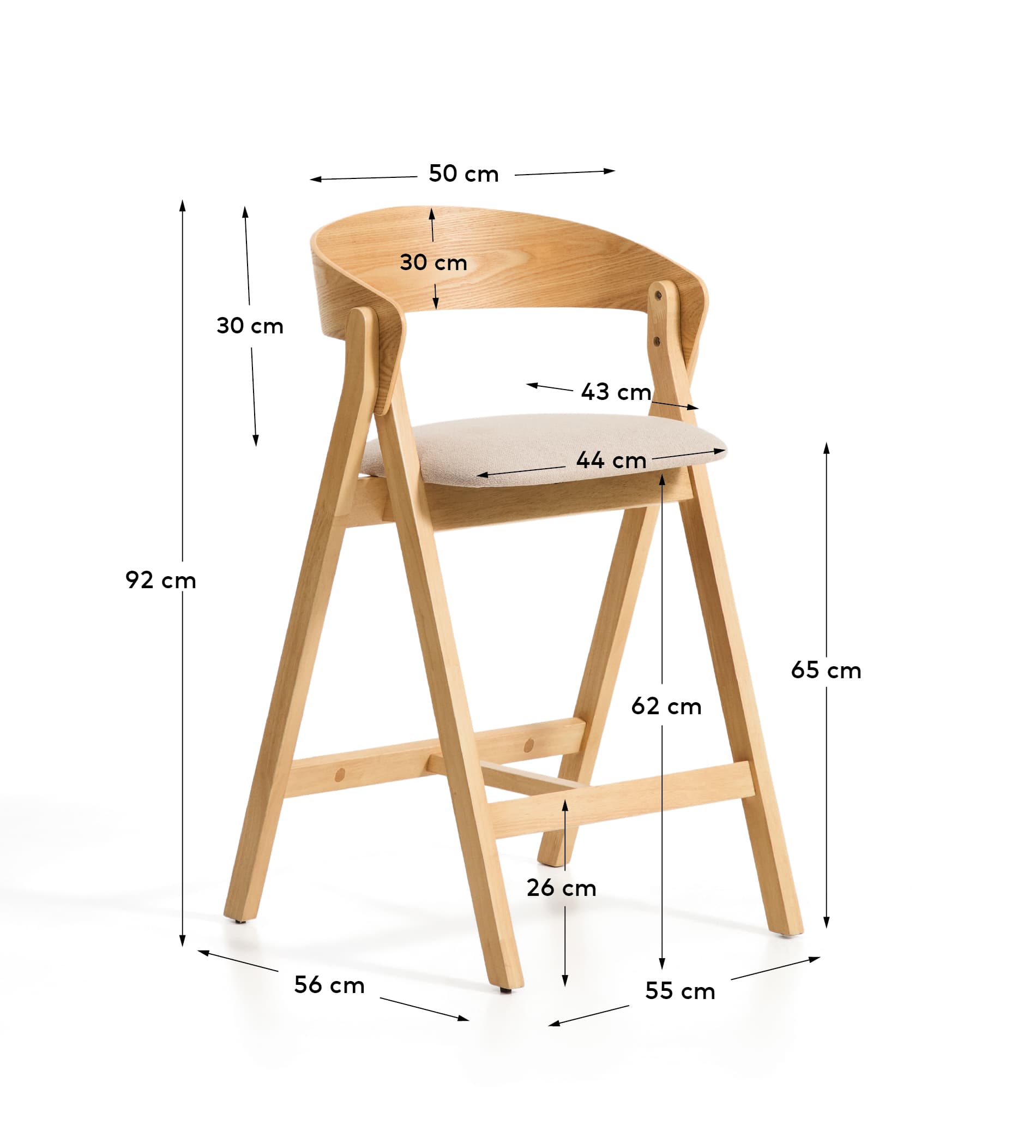 Kave Home GODIA bar stool