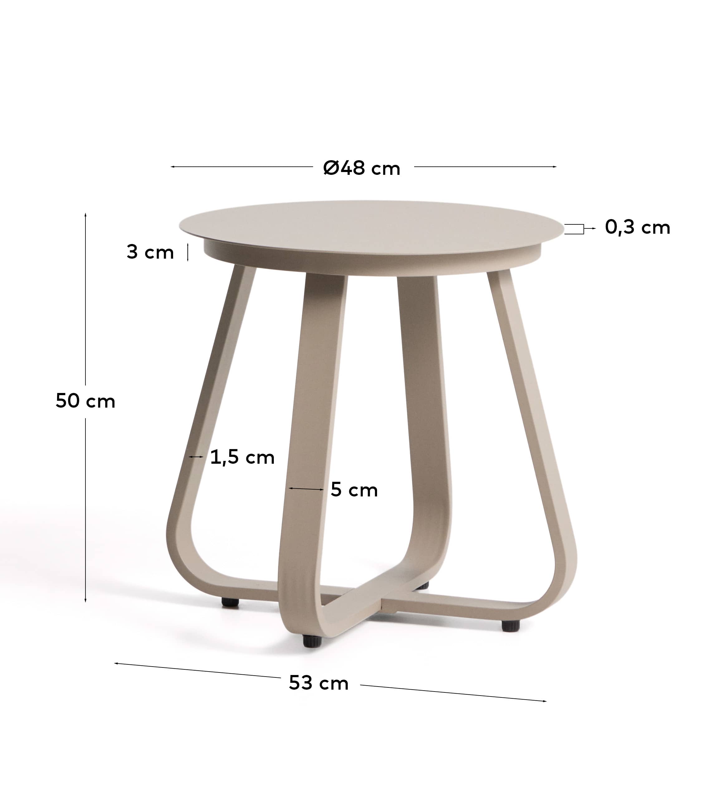 KAVE HOME Beistelltisch Outdoor TAMARIS