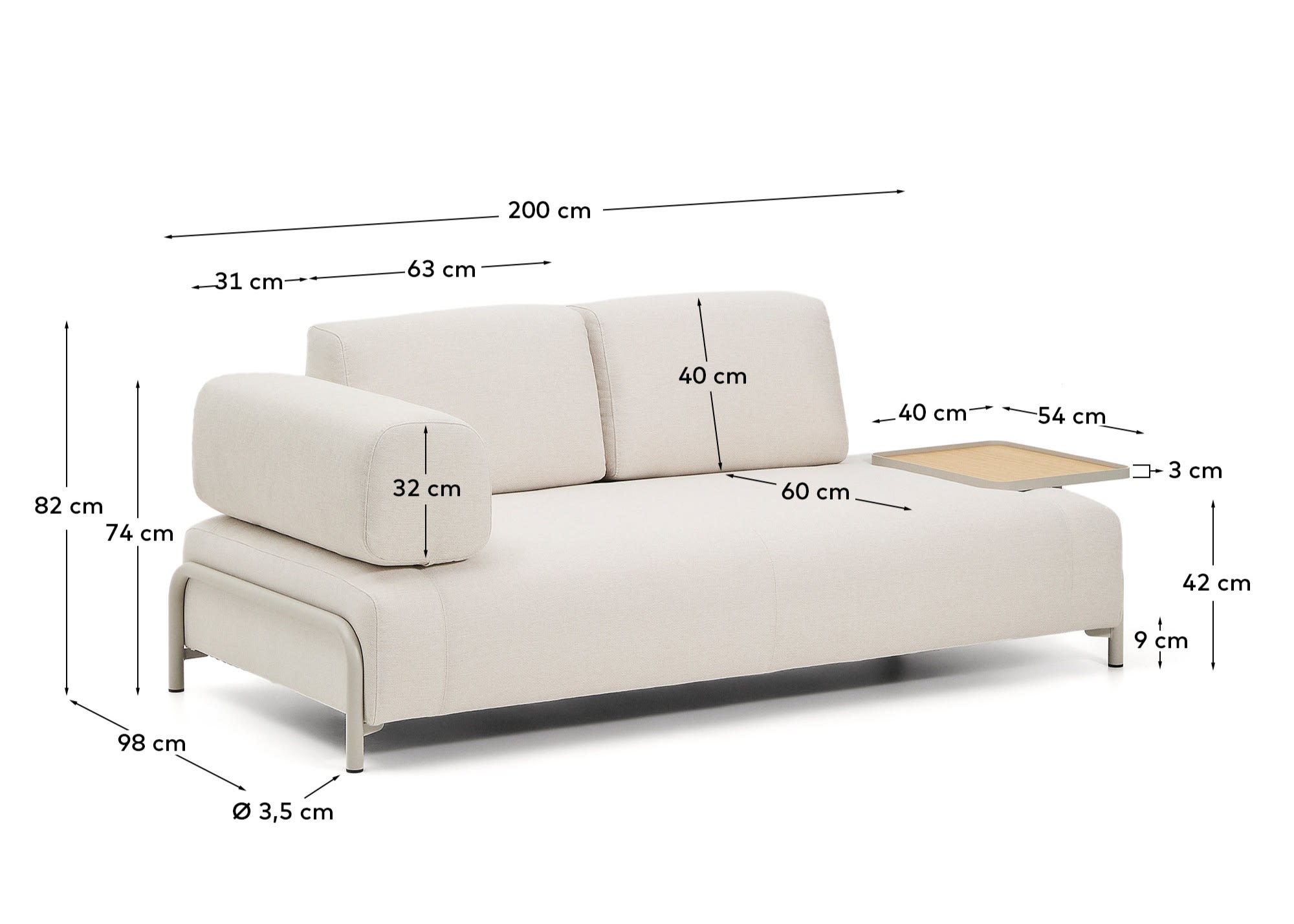 KAVE HOME Sofa COMPO