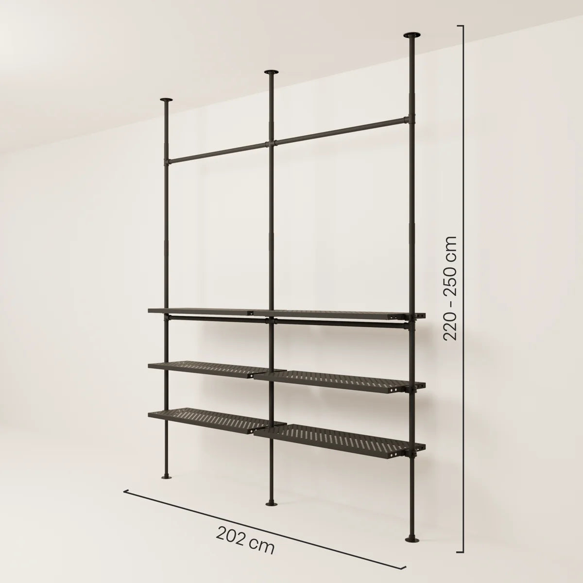 PAMO Kleiderstangensystem LOFT 2 METAL