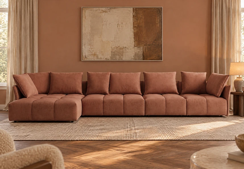 designwerk Sofa Palace im Wohnraum