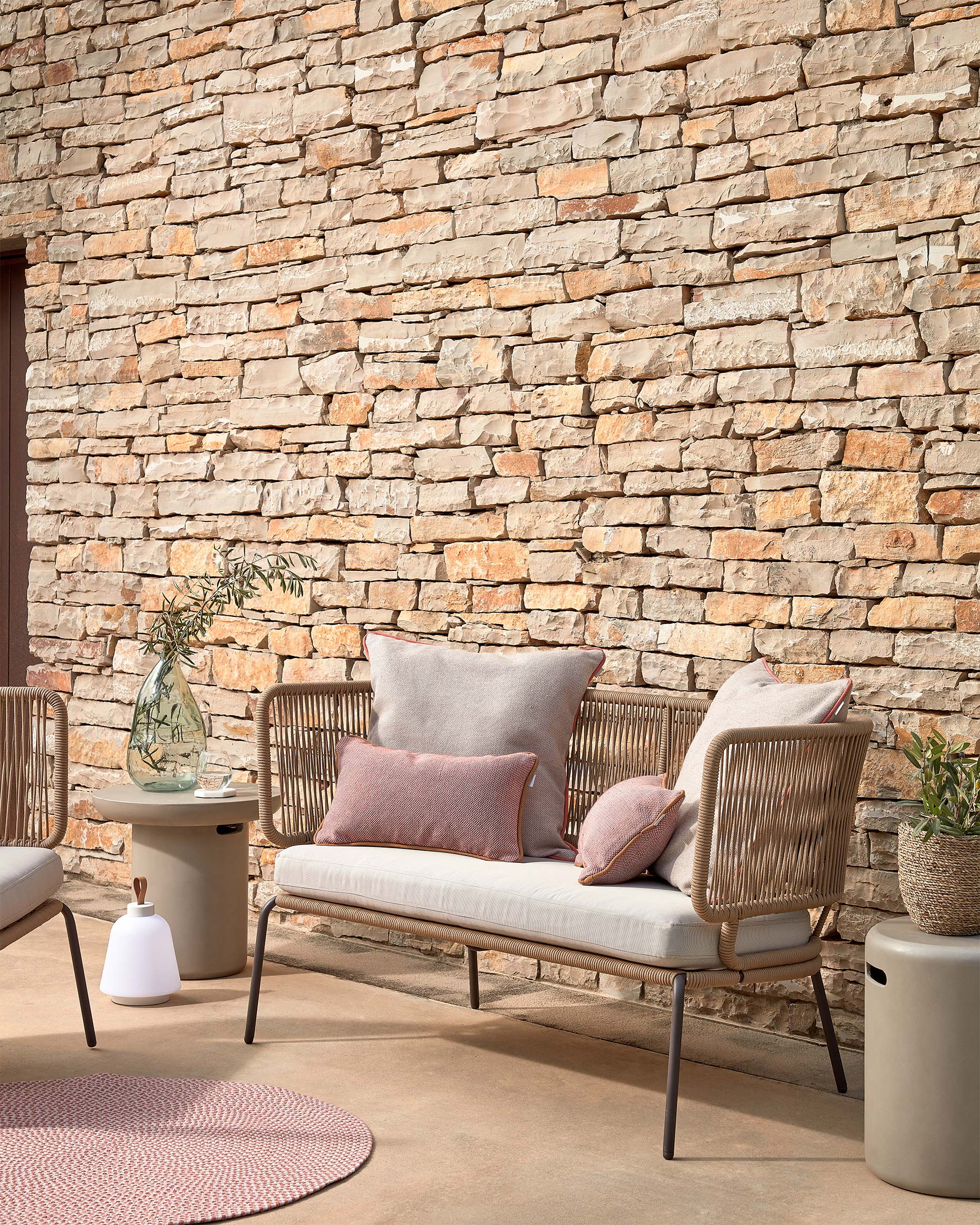 KAVE HOME Canapé de jardin NADIN