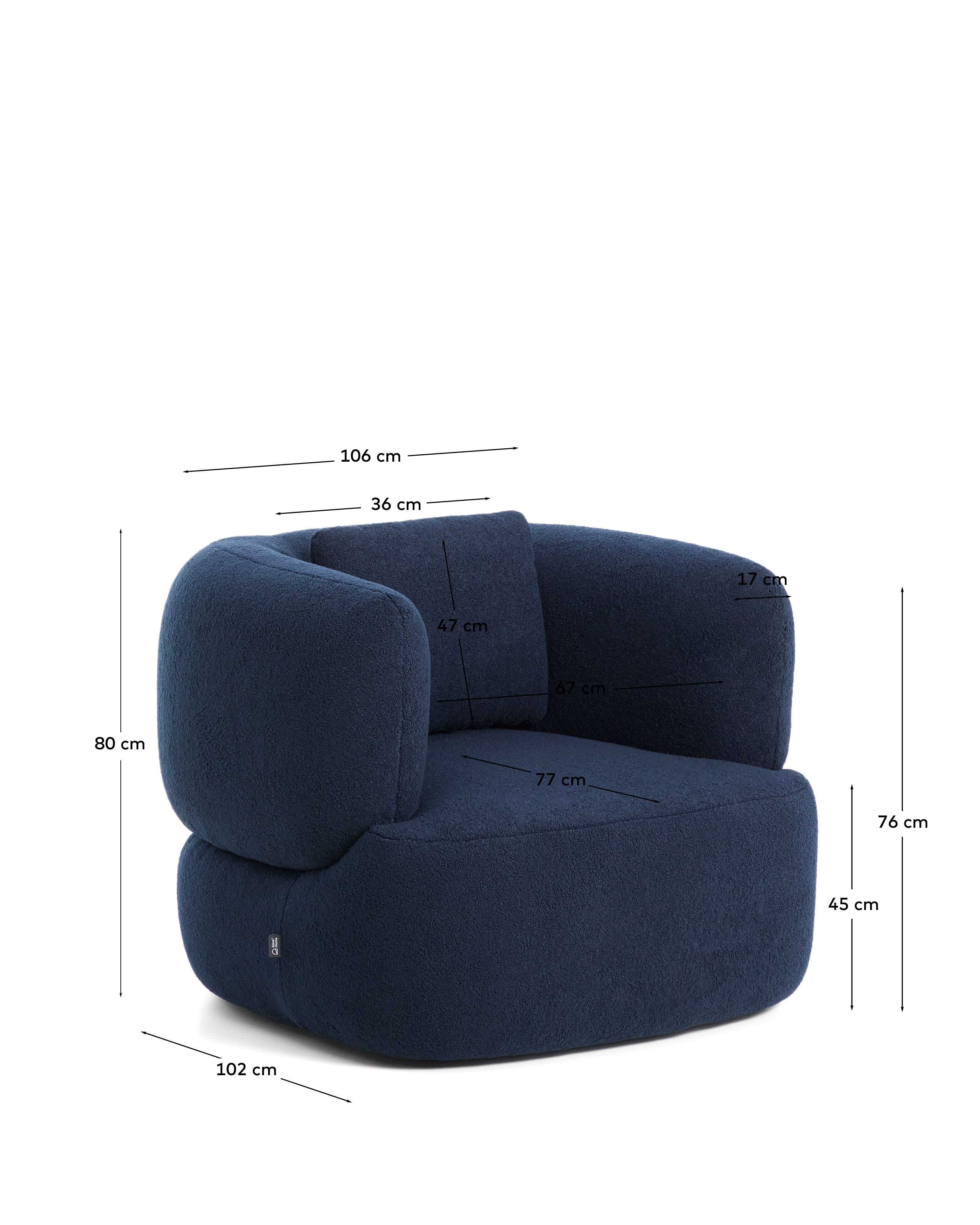 KAVE HOME Sessel MARTINA