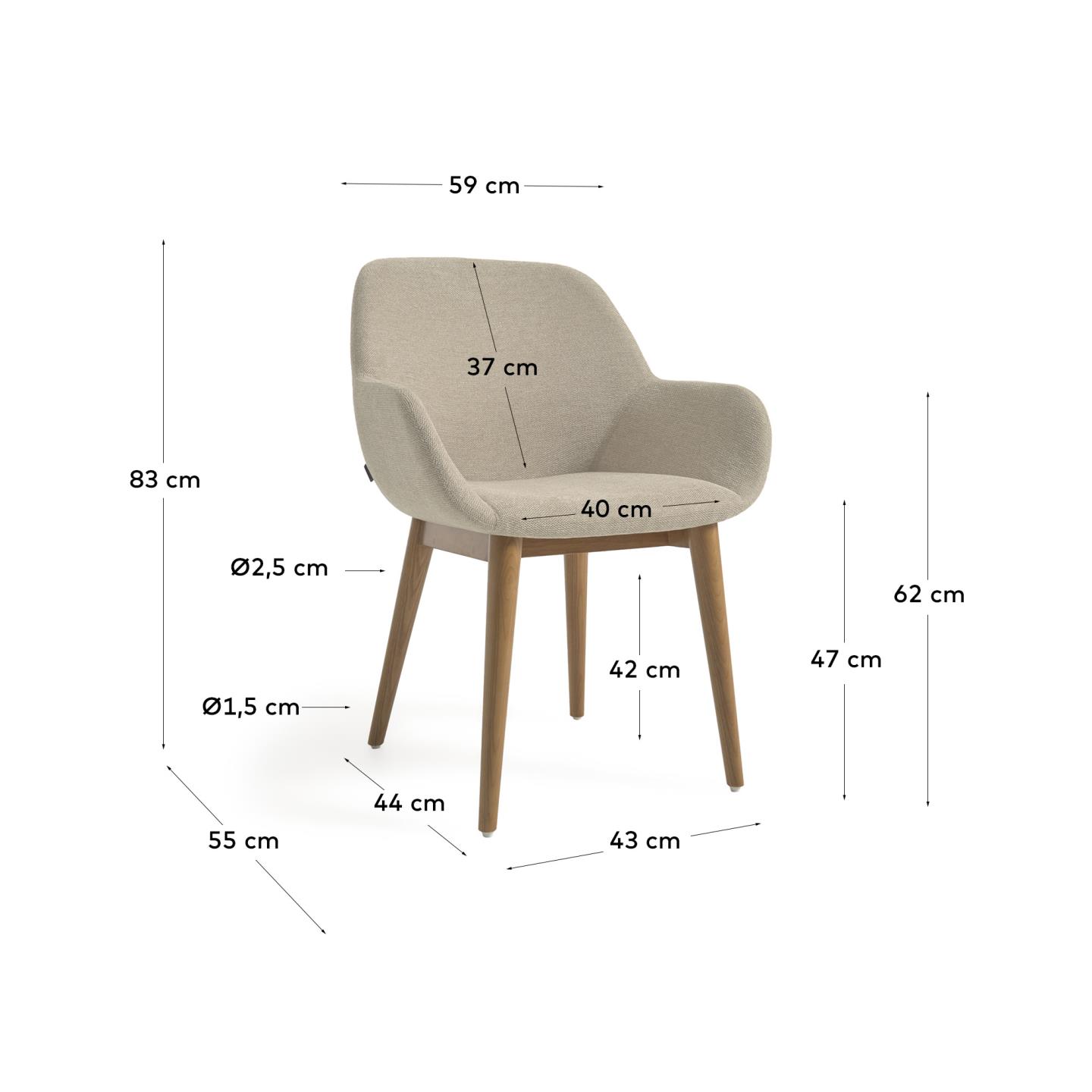 KAVE HOME Stuhl KONNA