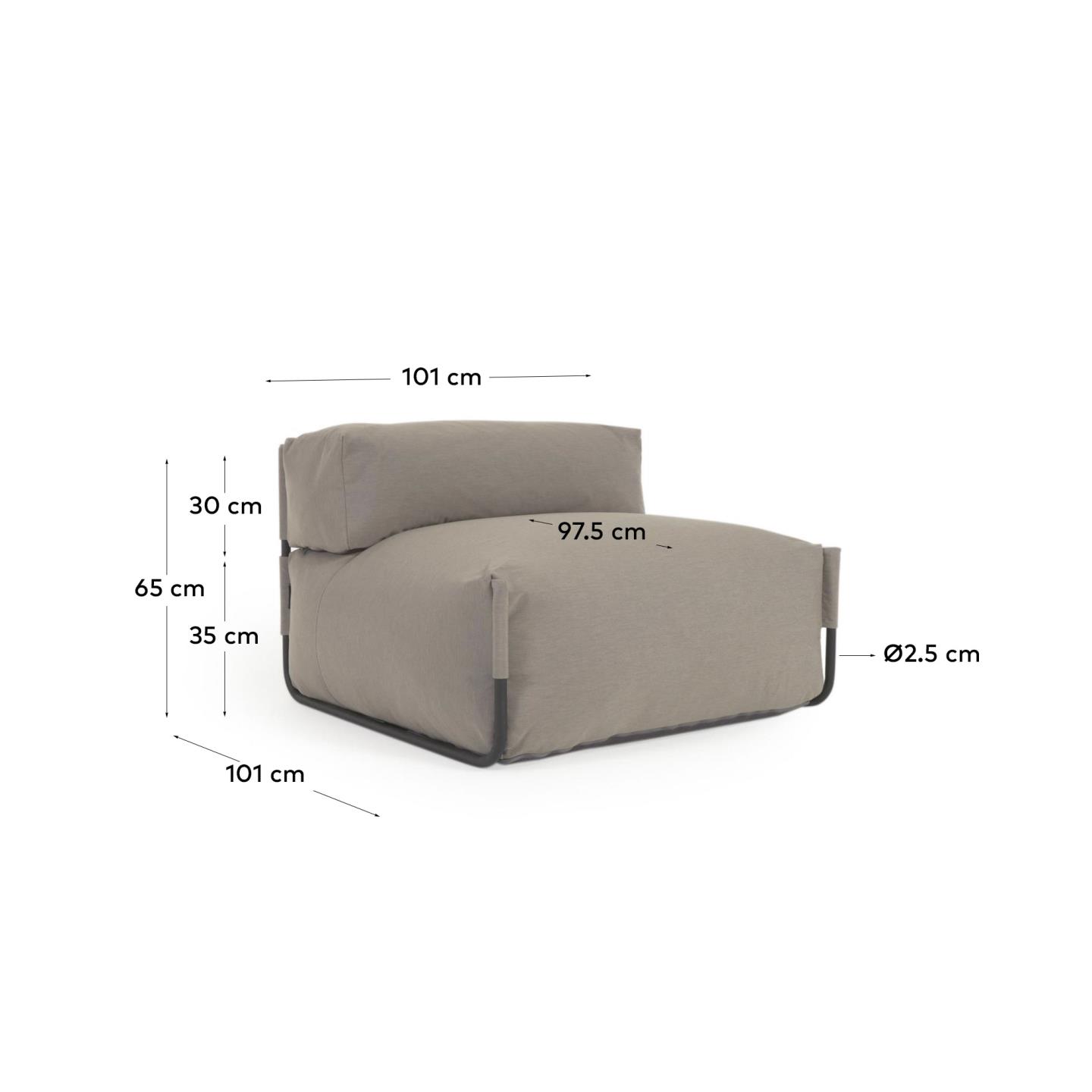KAVE HOME Pouf Outdoor SQUARE KAVE HOME Pouf SQUARE