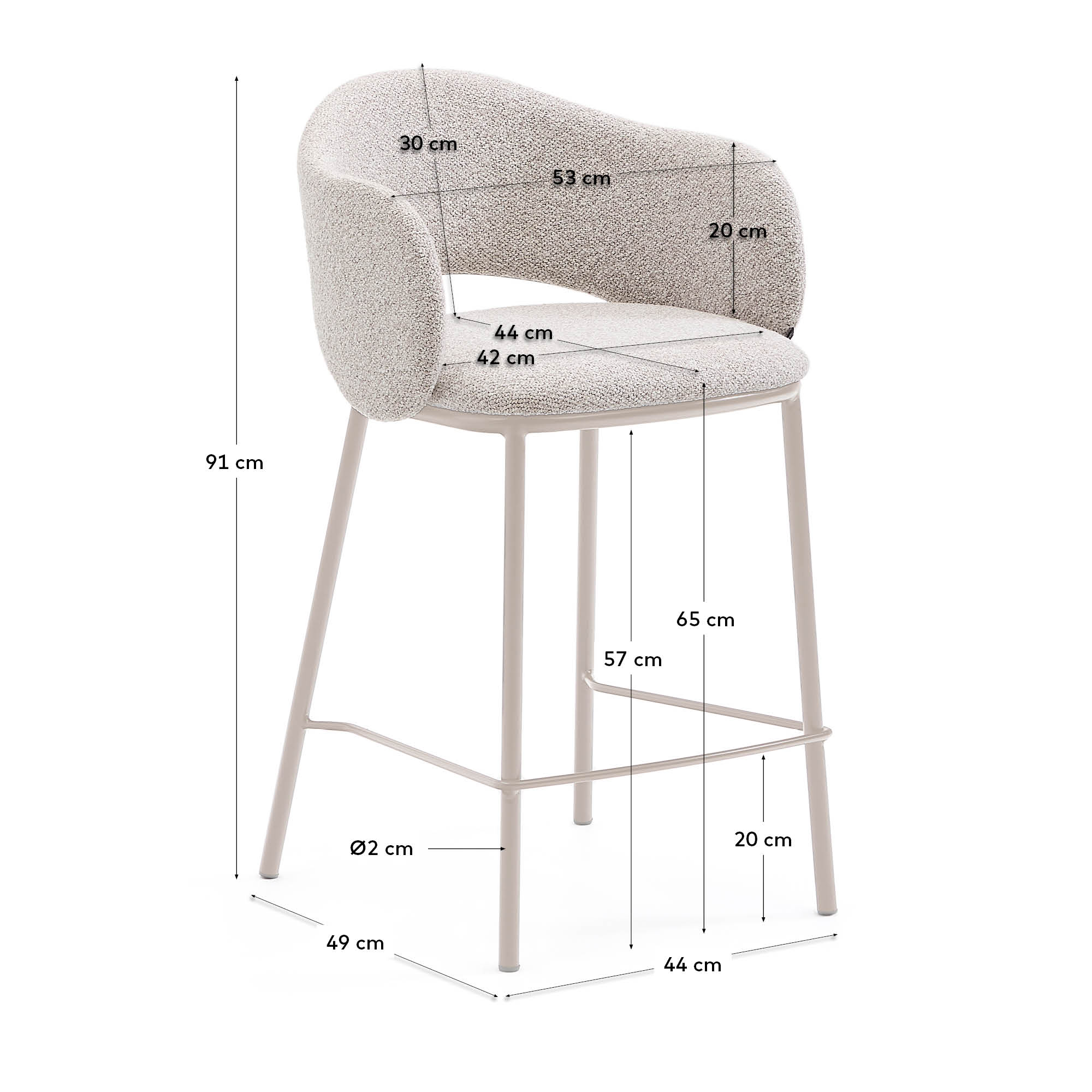 Kave Home MAINA bar stool
