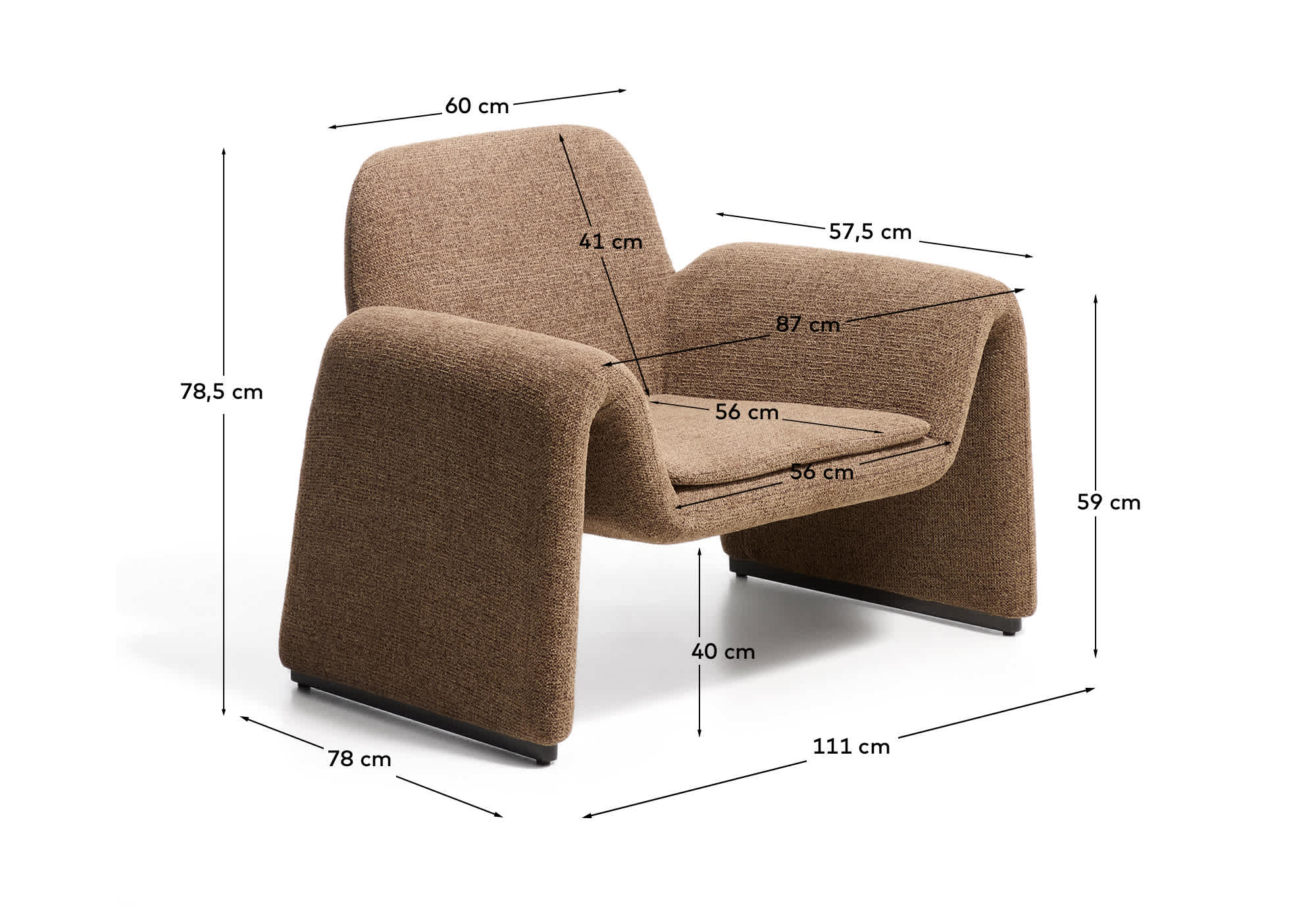 KAVE HOME Sessel MELVIA