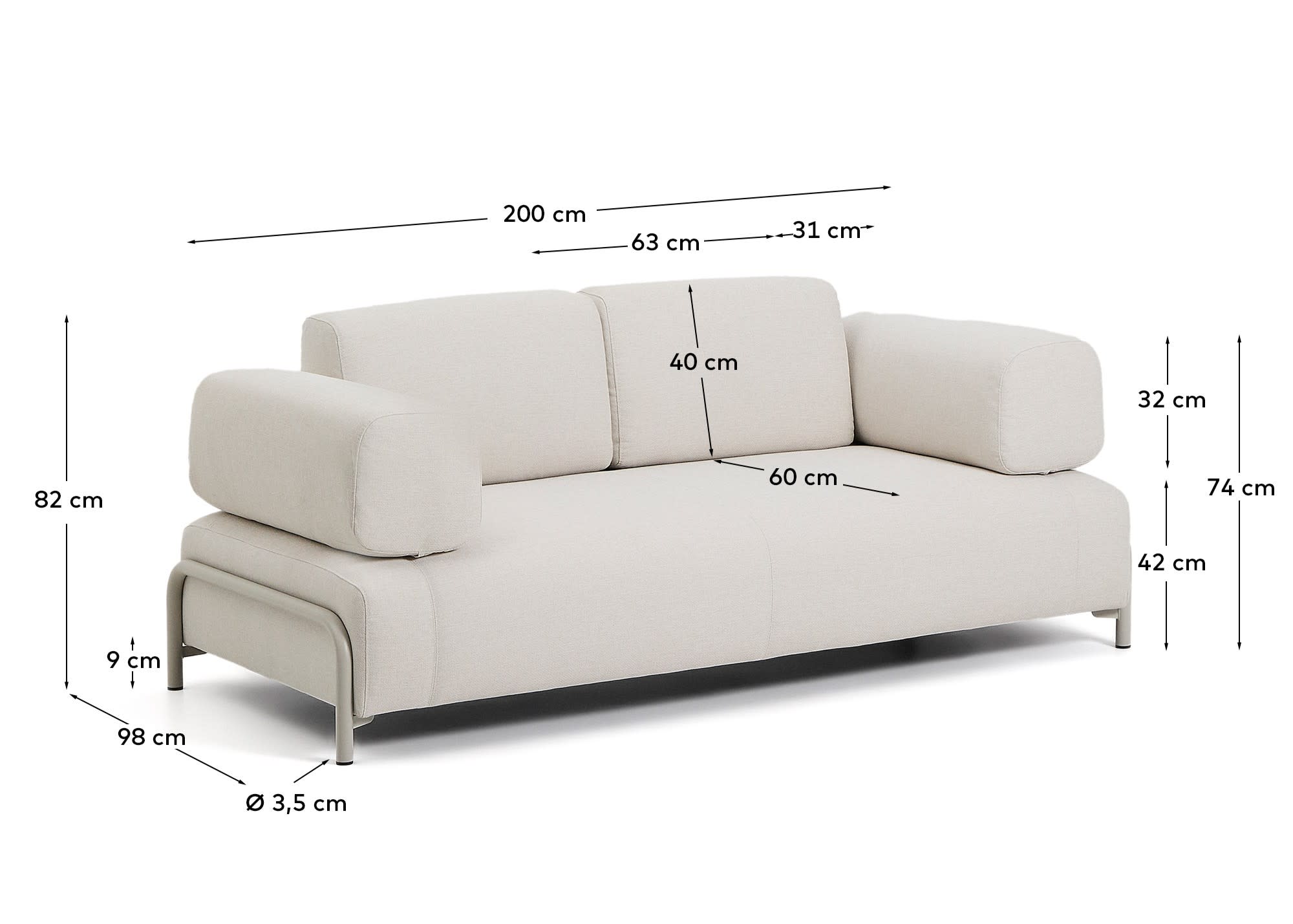 KAVE HOME Sofa COMPO