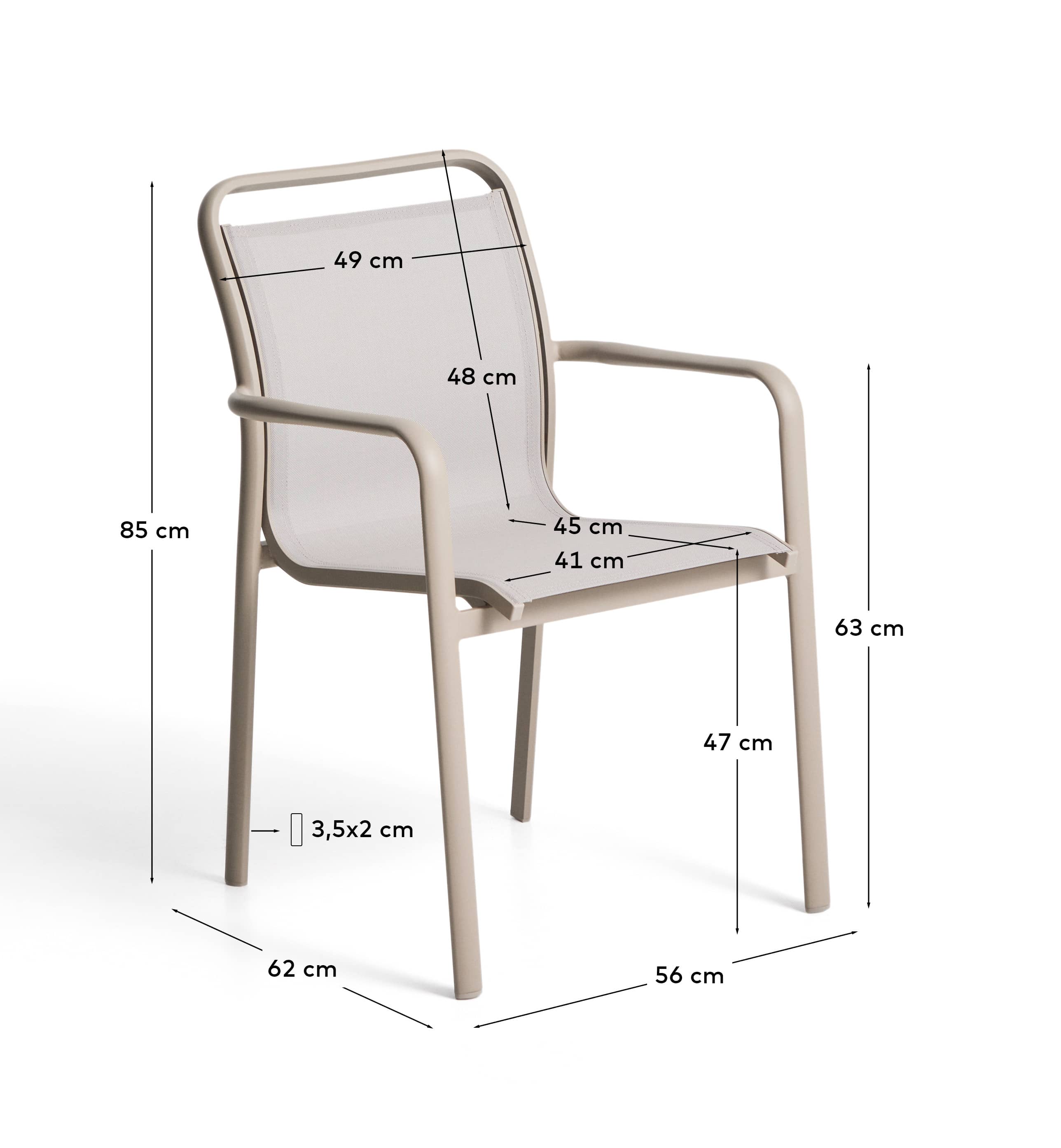 KAVE HOME Gartenstuhl LURI