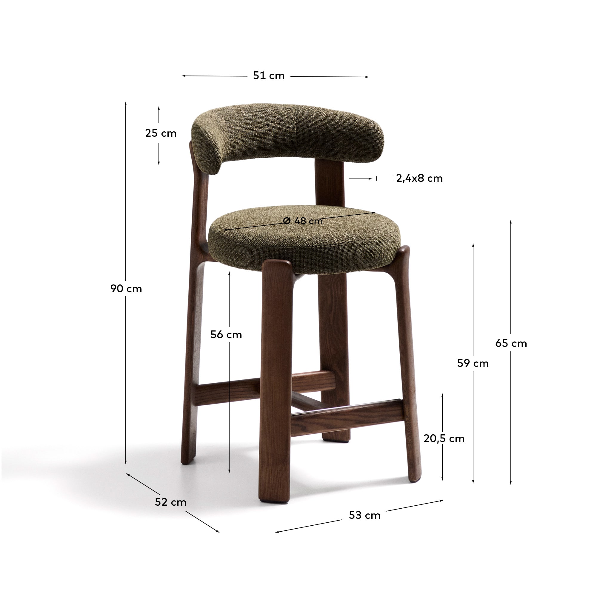 Kave Home GRANITE Footstool
