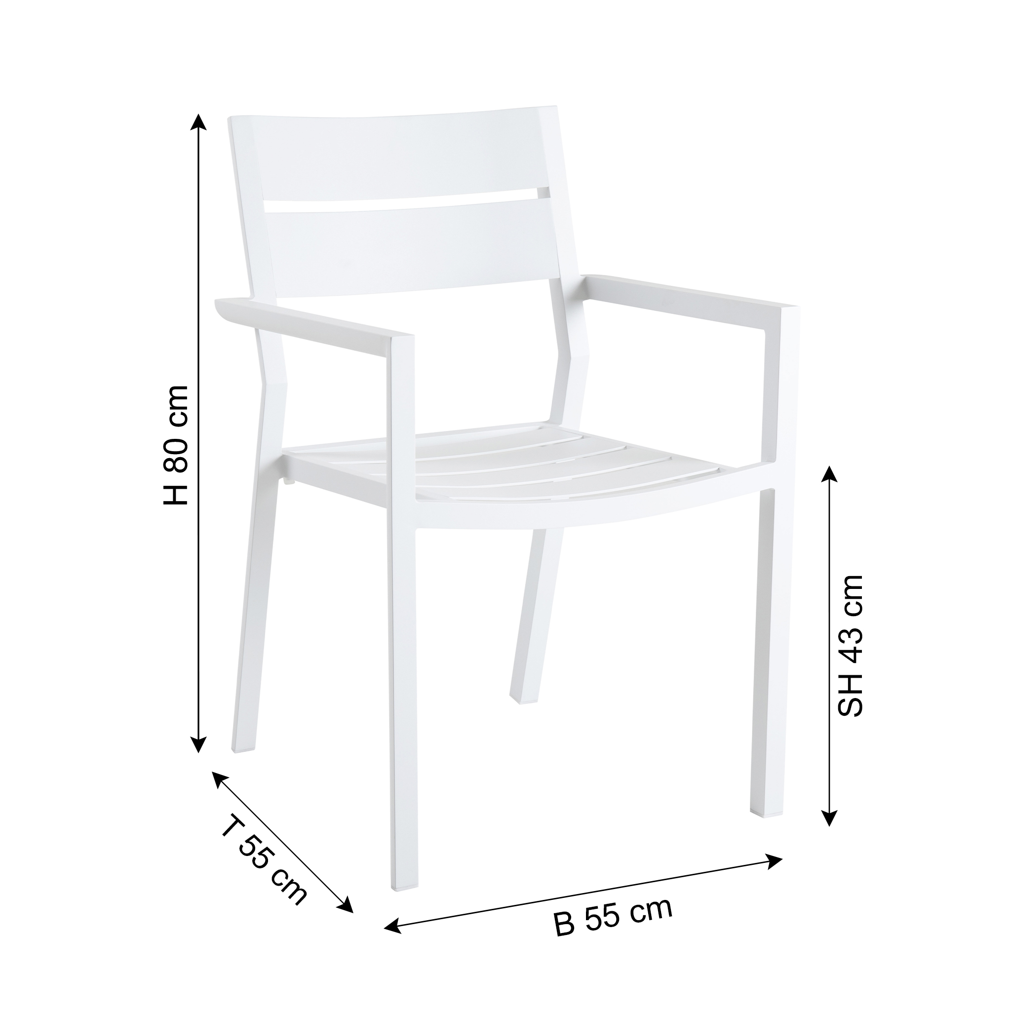 BRAFAB Chaise de jardin DELIA