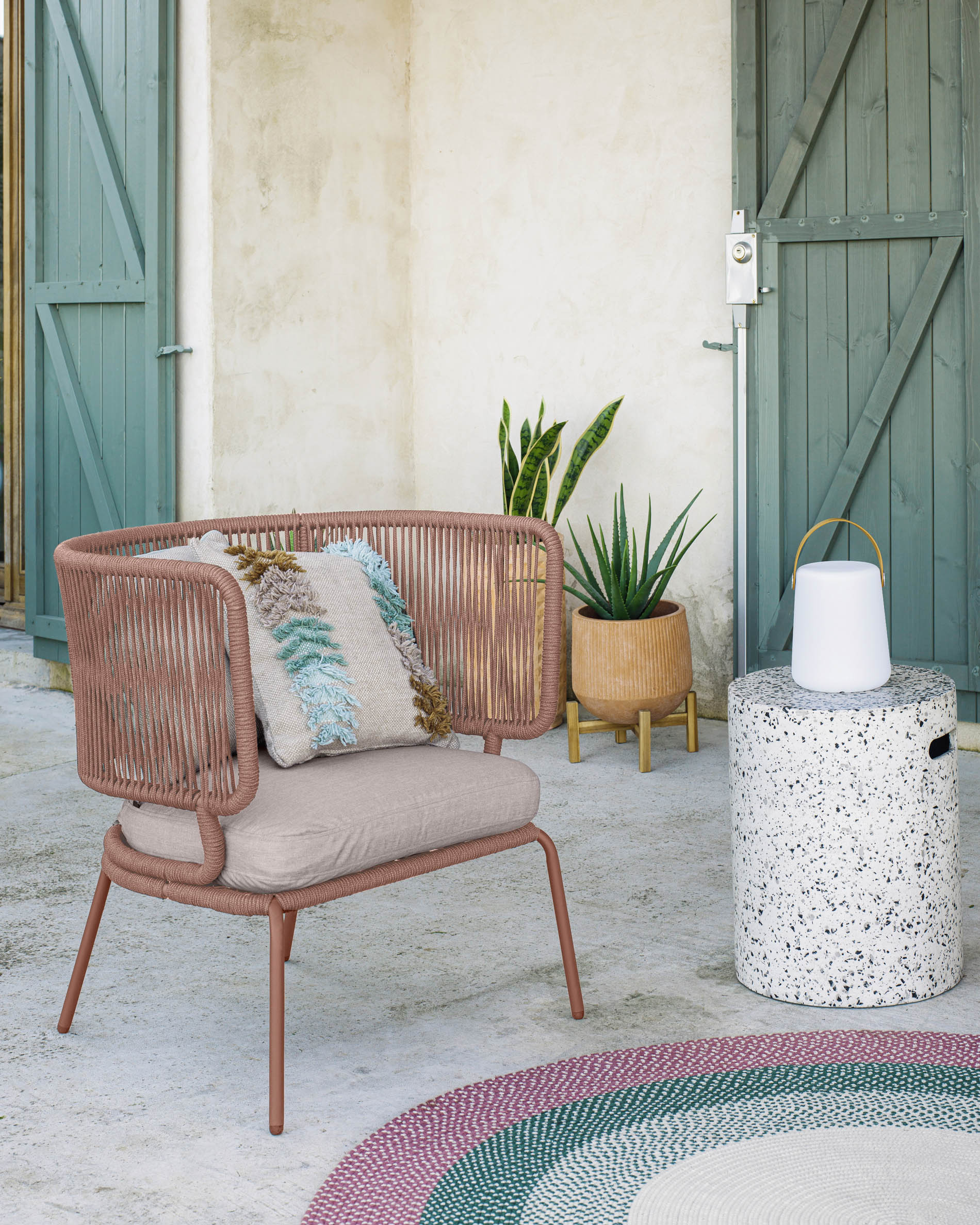 Kave Home JENELL ' Outdoor ' Footstool