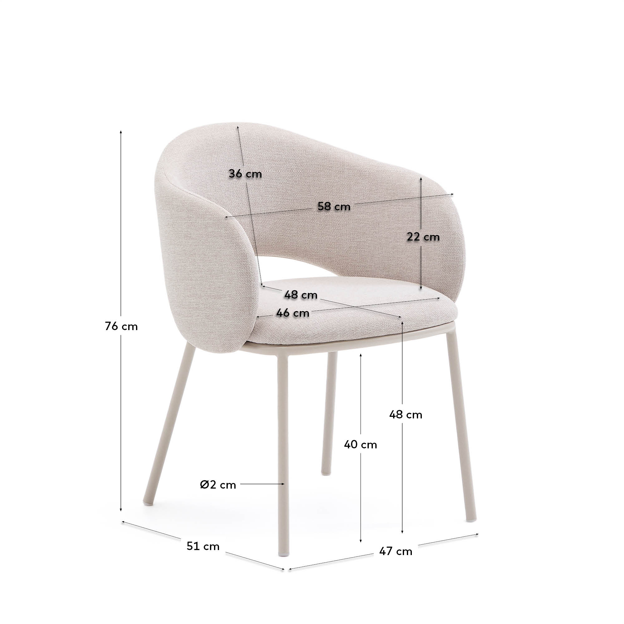 KAVE HOME Stuhl MAINA