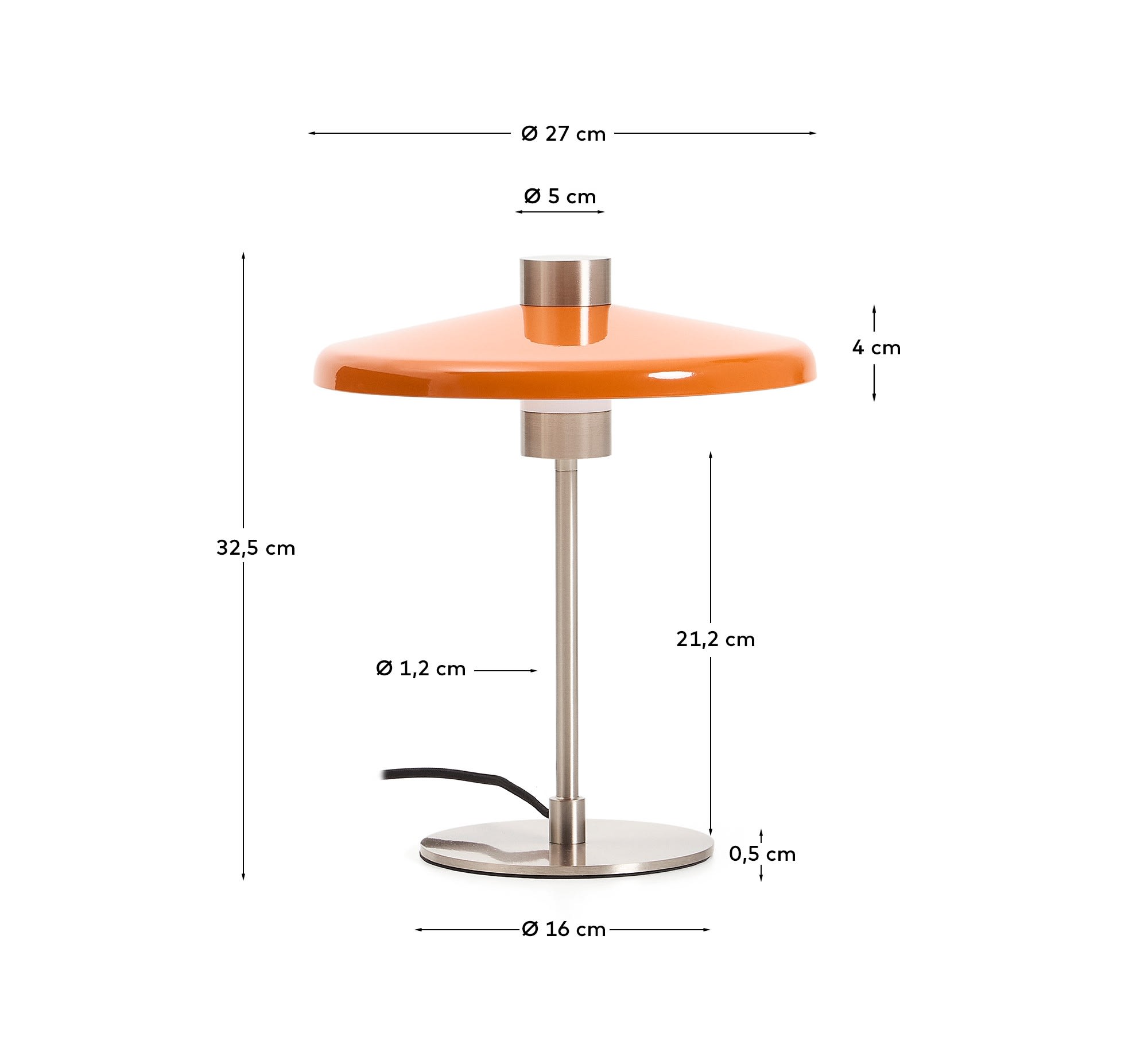 KAVE HOME Tischlampe NUVIRA