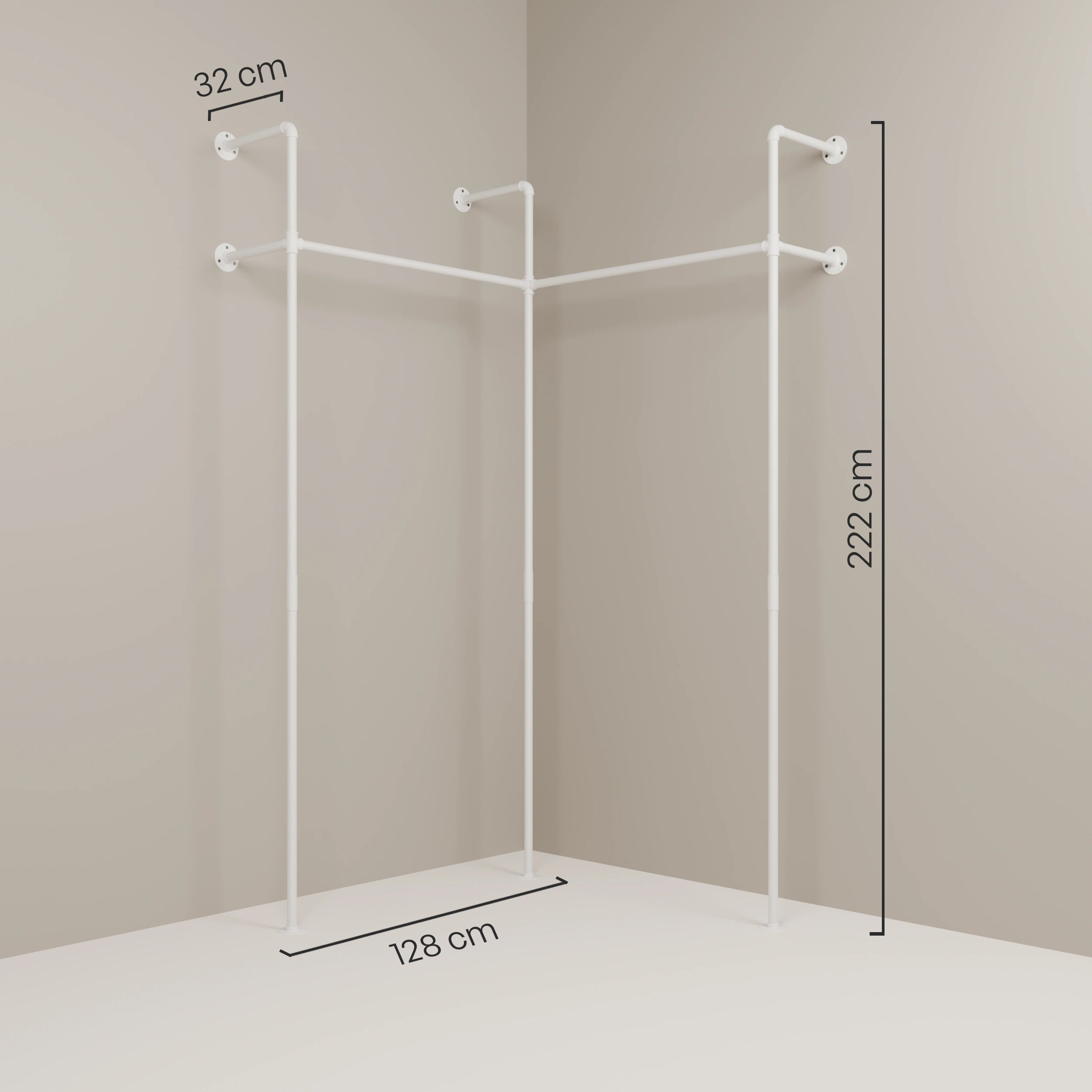 PAMO DESIGN Kleiderstangensystem KIM EDGE 2