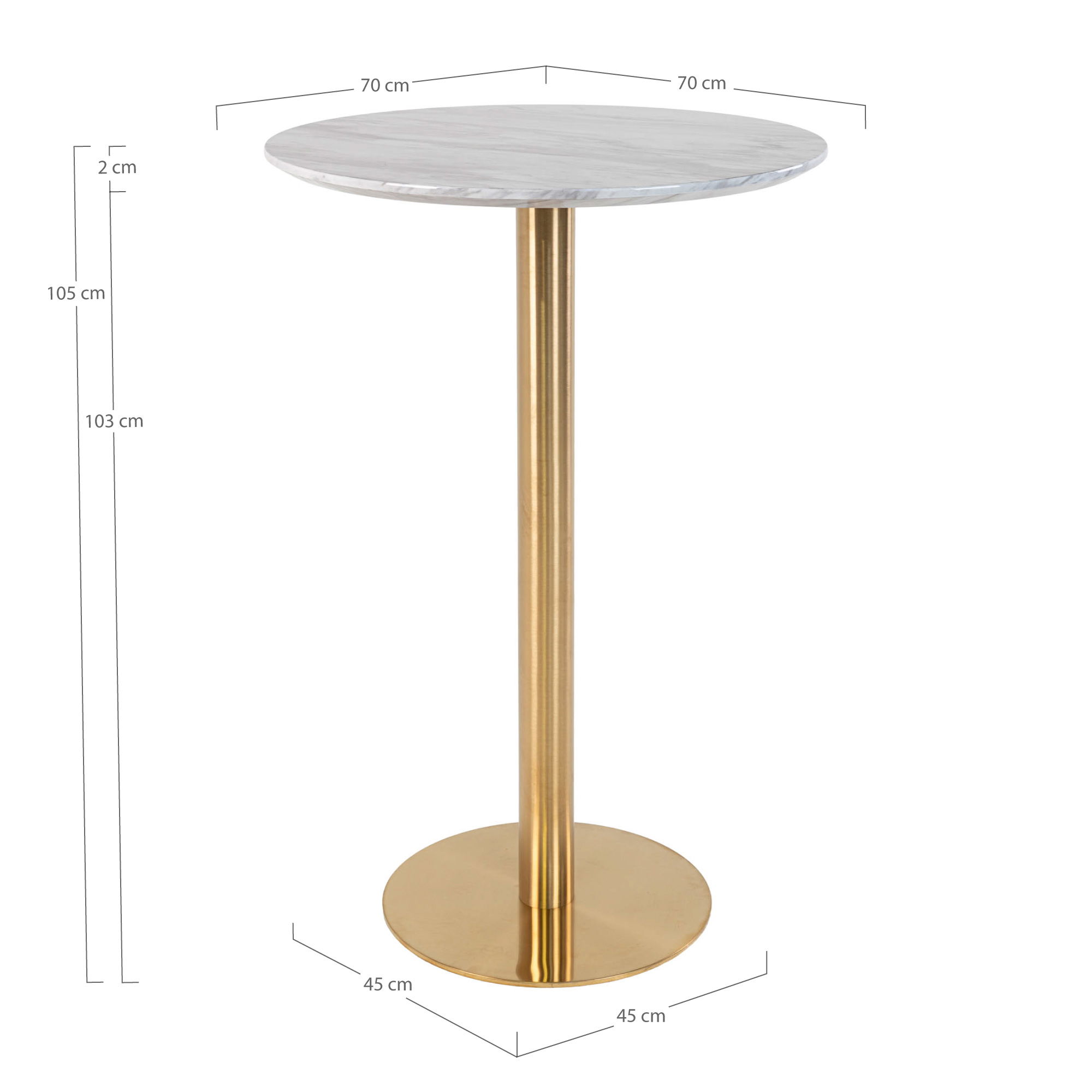 FAEE Table haute KALLA