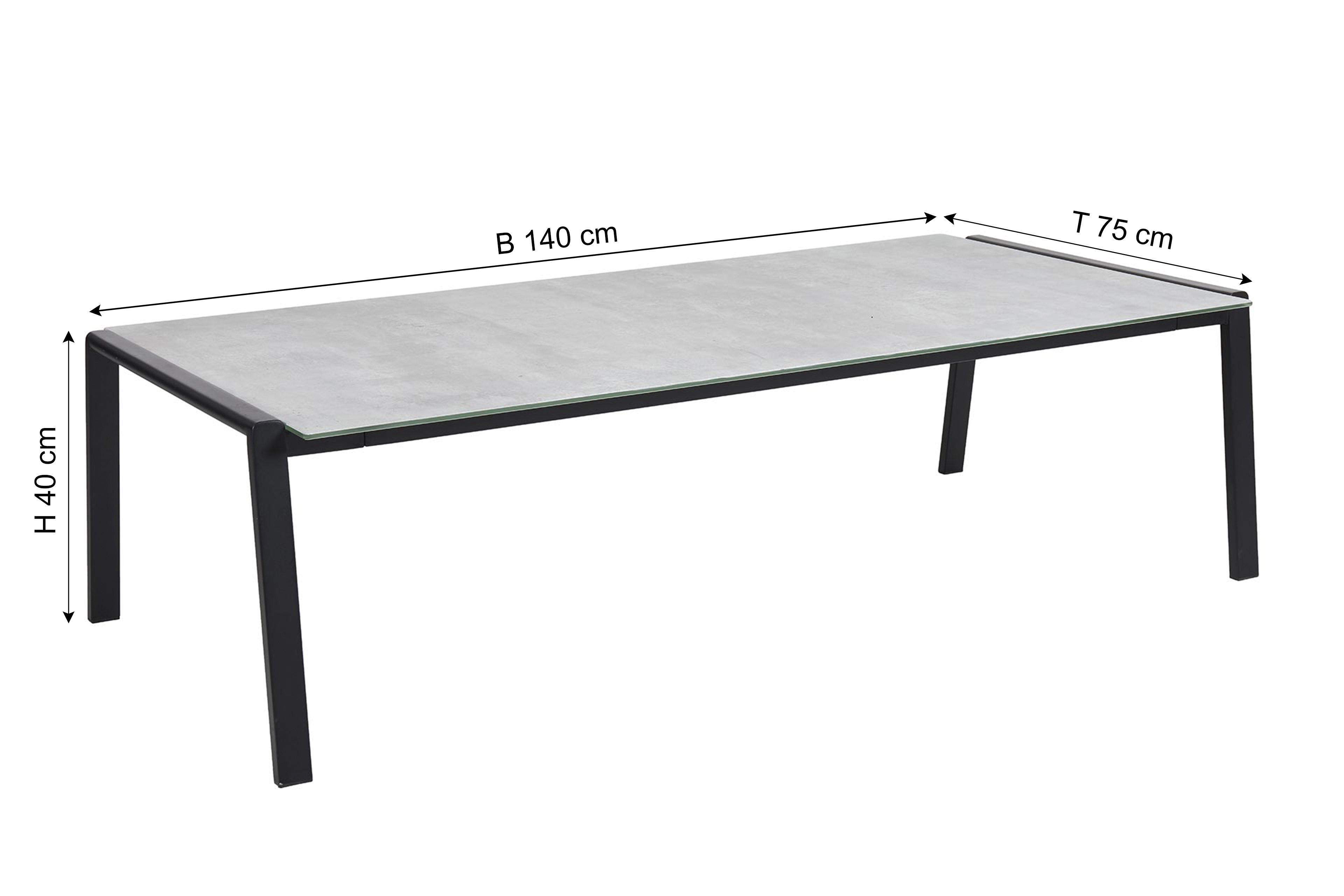 BRAFAB Loungetisch Outdoor LYRA