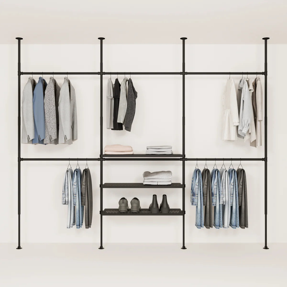 PAMO Kleiderstangensystem LOFT 3 METAL