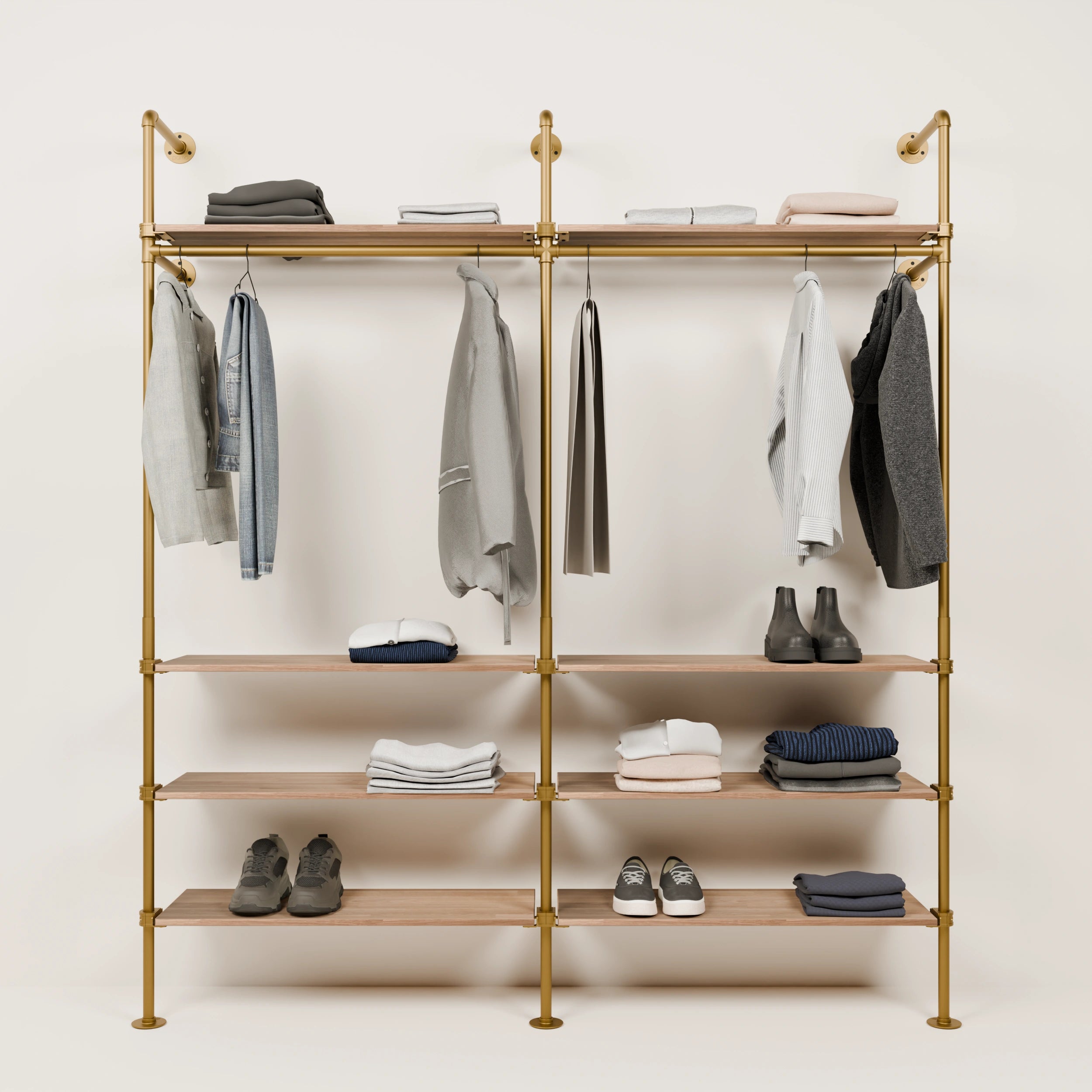 PAMO KIM 2 OAK clothes rail system