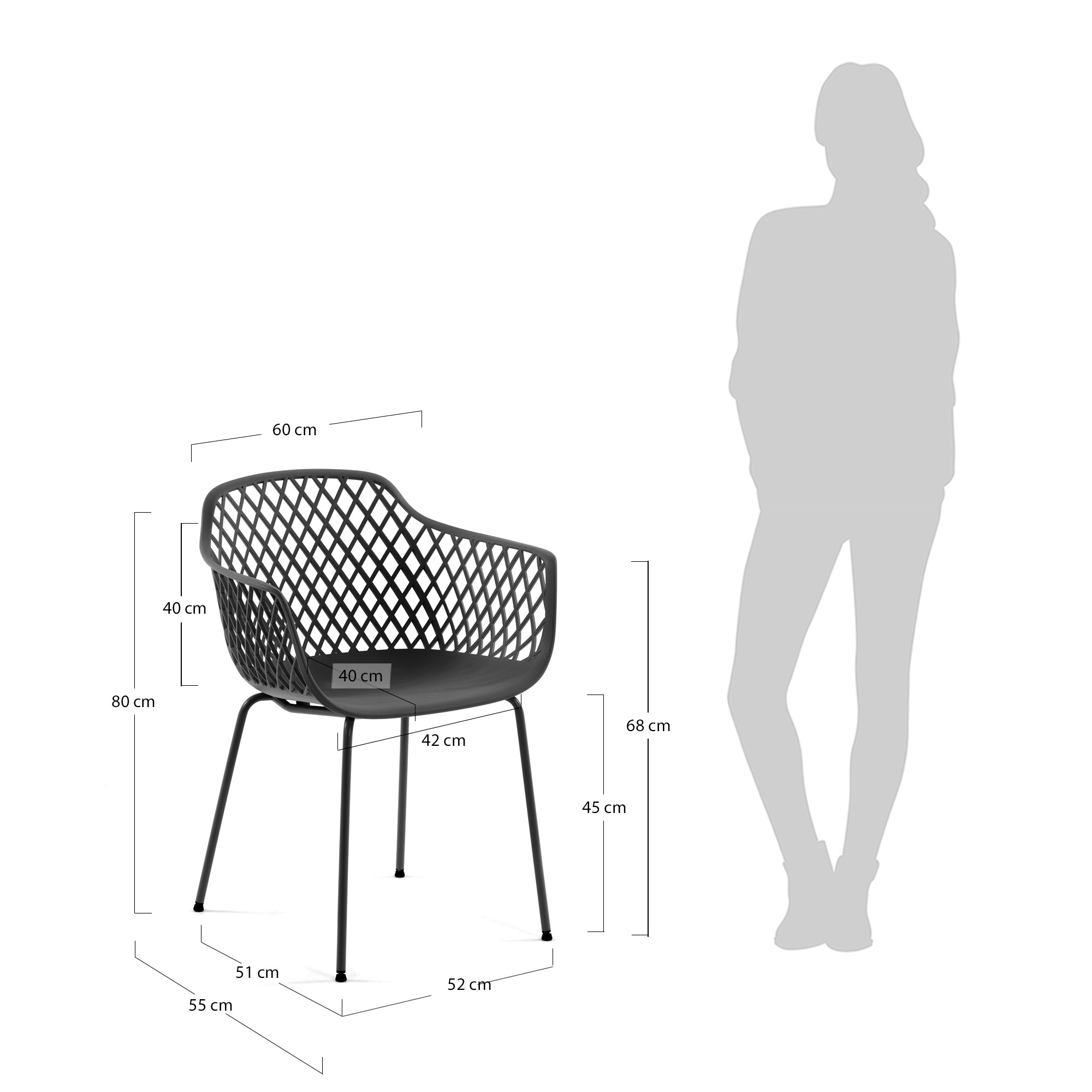 KAVE HOME Gartenstuhl QUINN