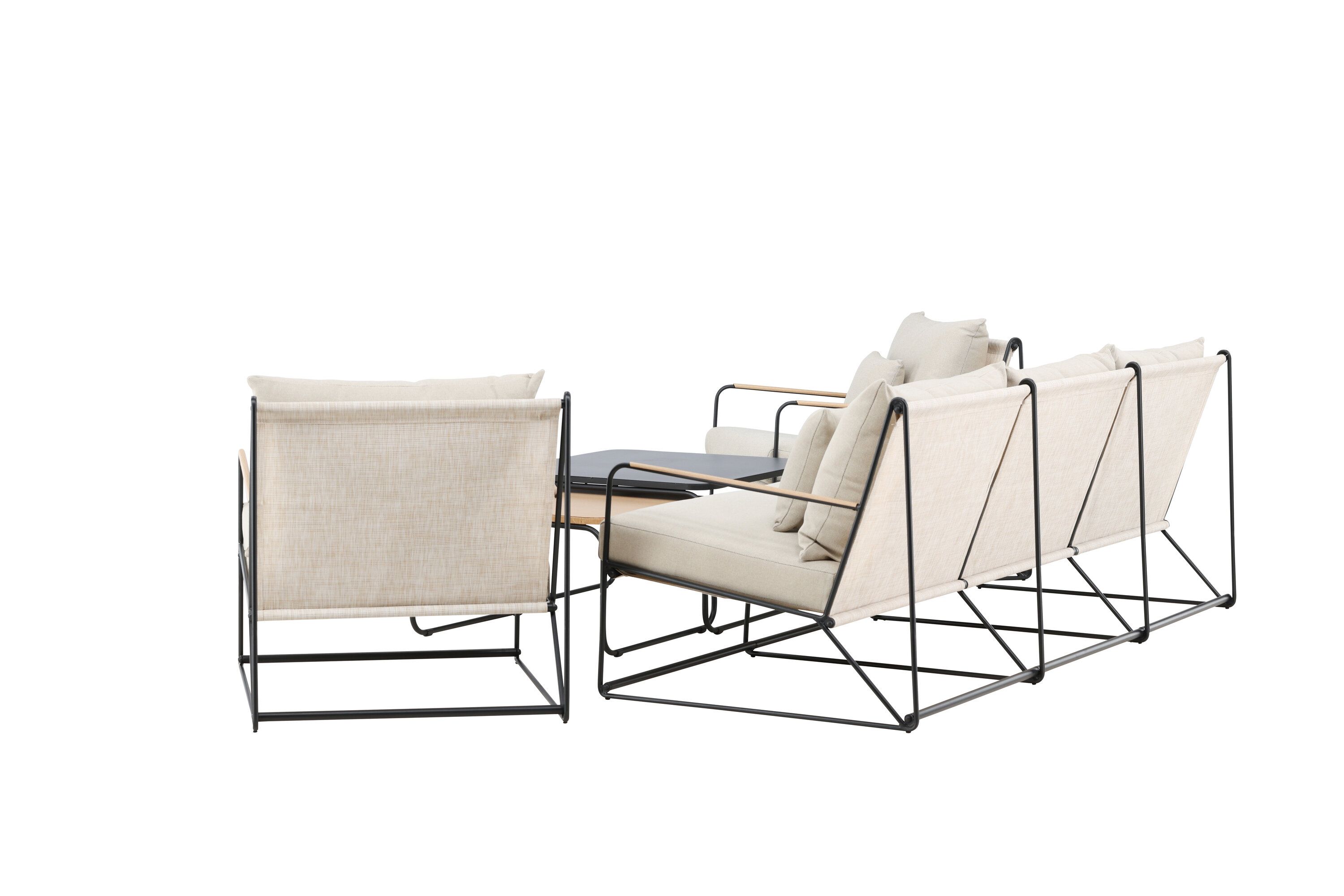 FAEE Ensemble de salon de jardin LEVANZO