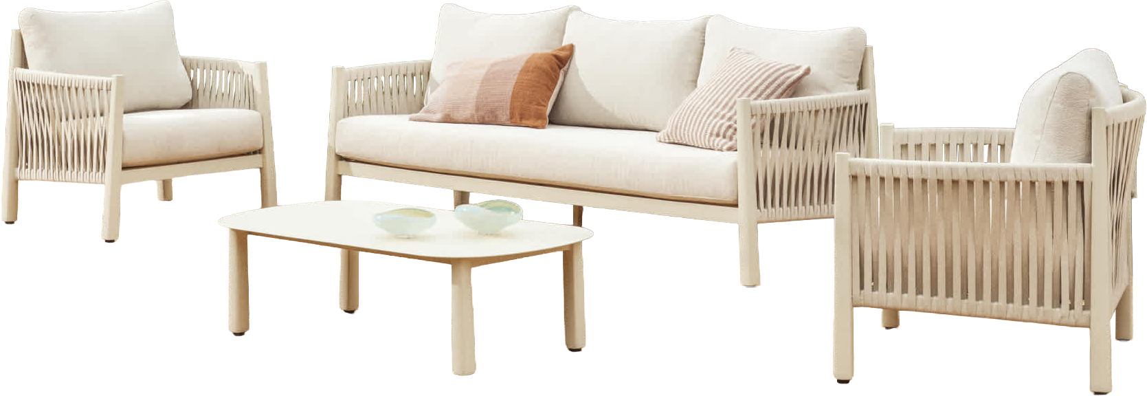 KAVE HOME Ensemble salon de jardin ALERIA