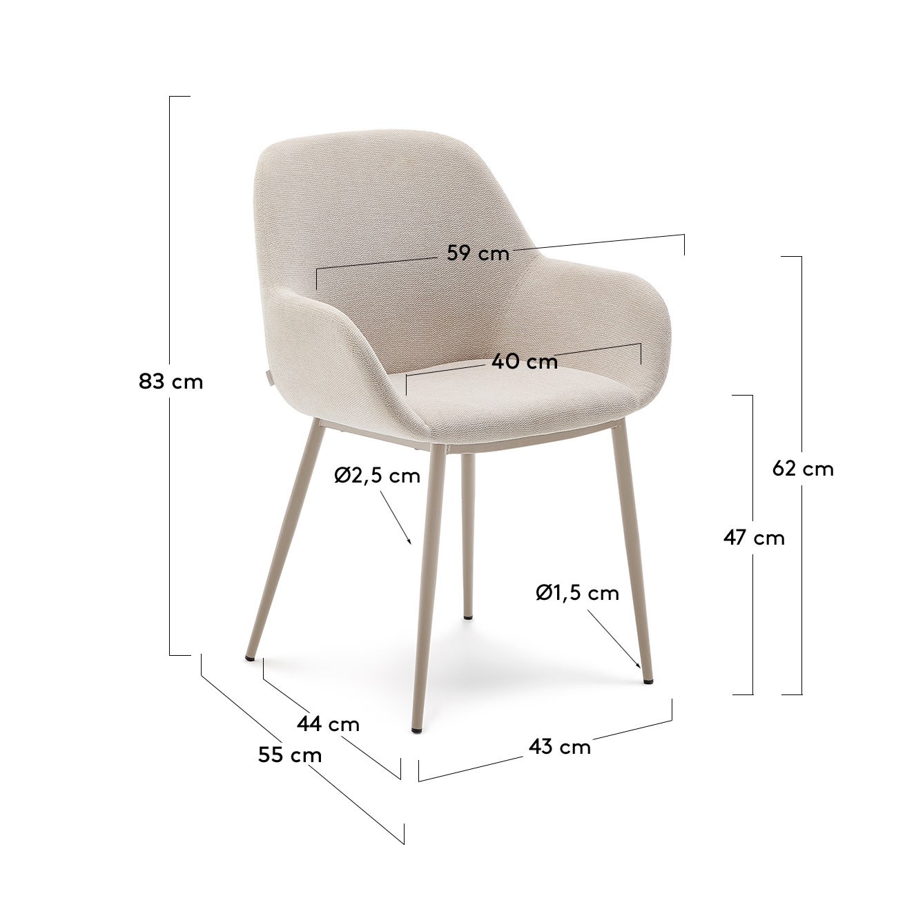 KAVE HOME Stuhl KONNA