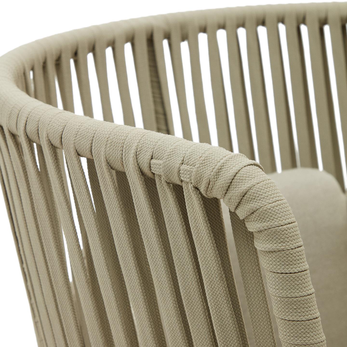 KAVE HOME Fauteuil de jardin SACONCA