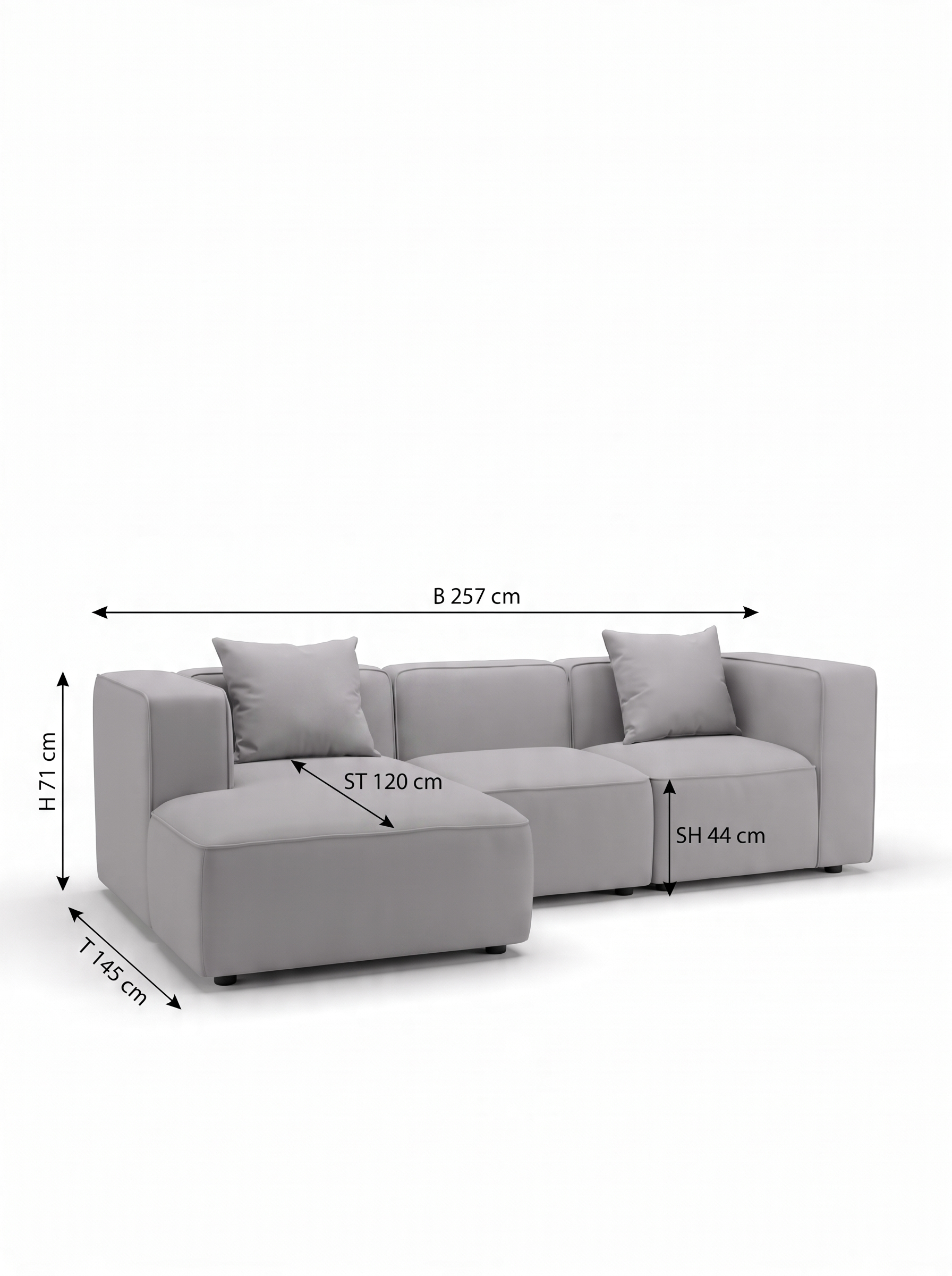 Faee canapé d'angle modulaire FLYNNA