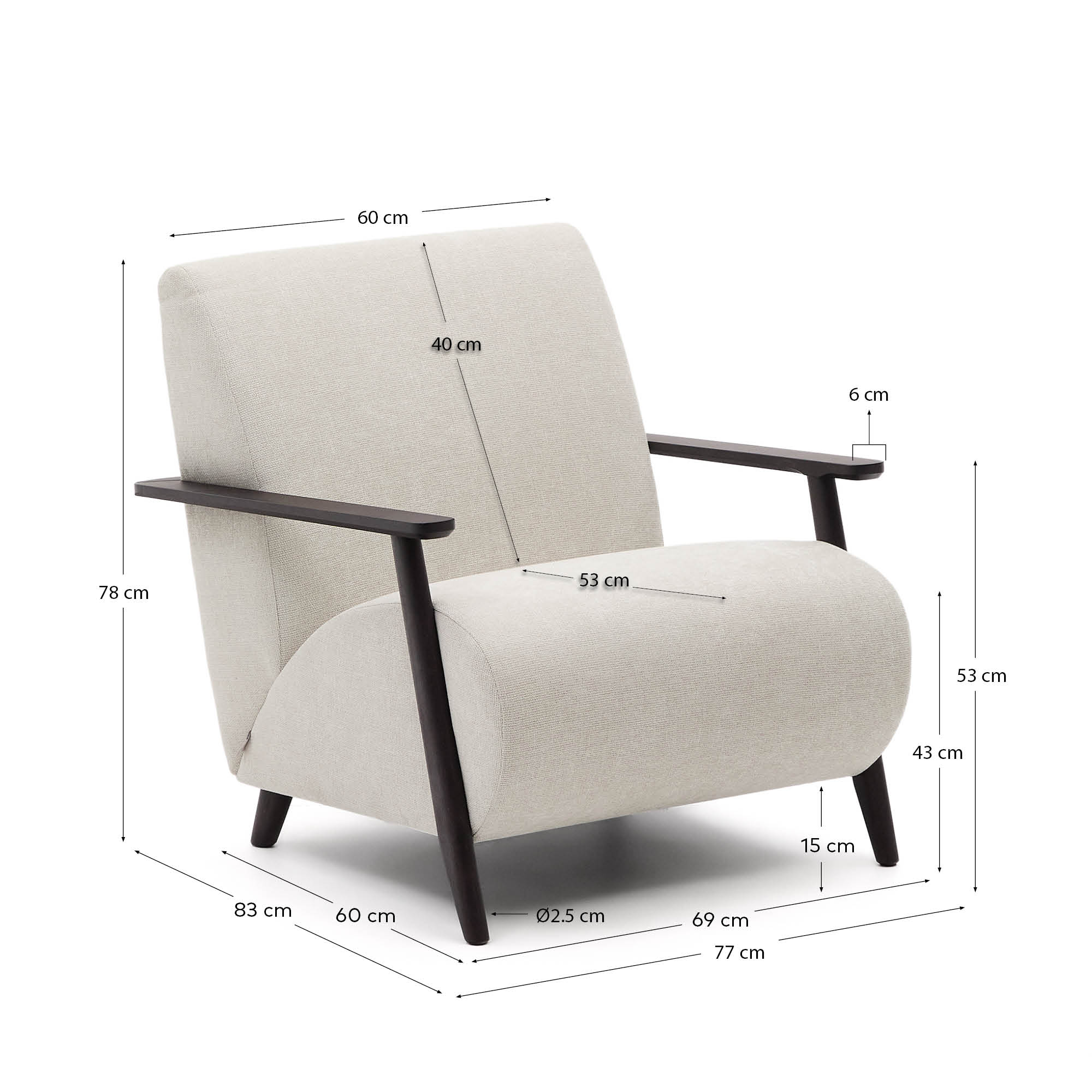 Fauteuil MEGHAN de Kave Home