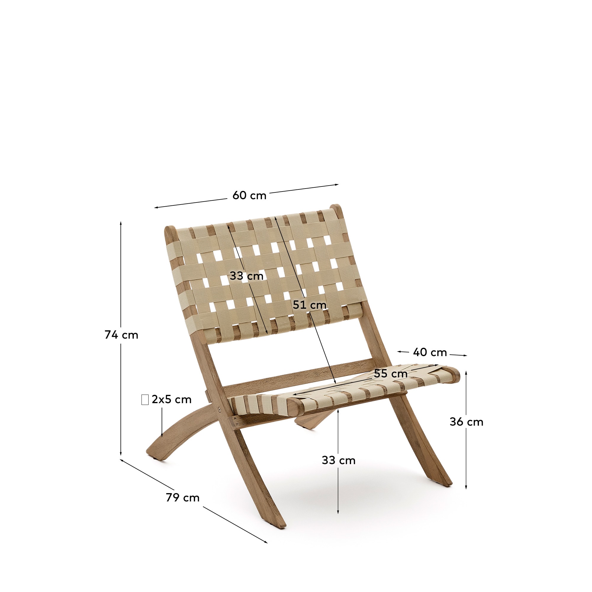 KAVE HOME Gartensessel CHABELI