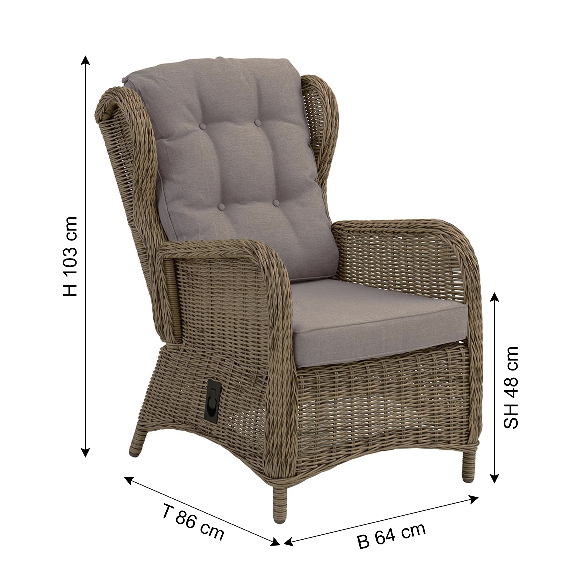 BRAFAB garden armchair ROSITA