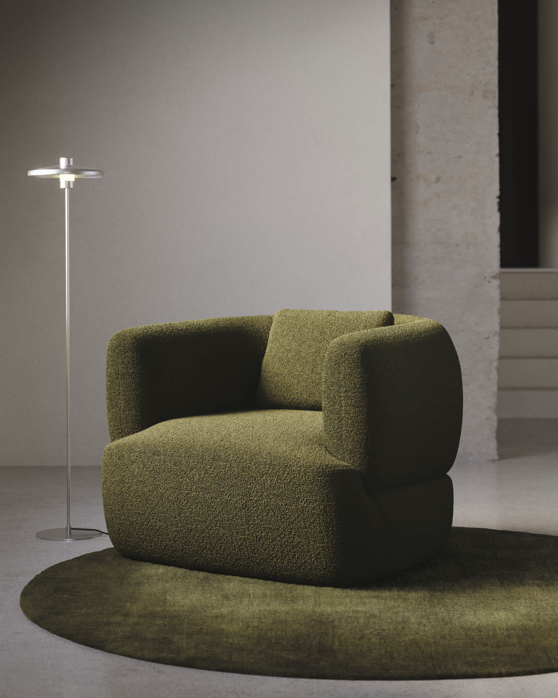 KAVE HOME Fauteuil pivotant MARTINA