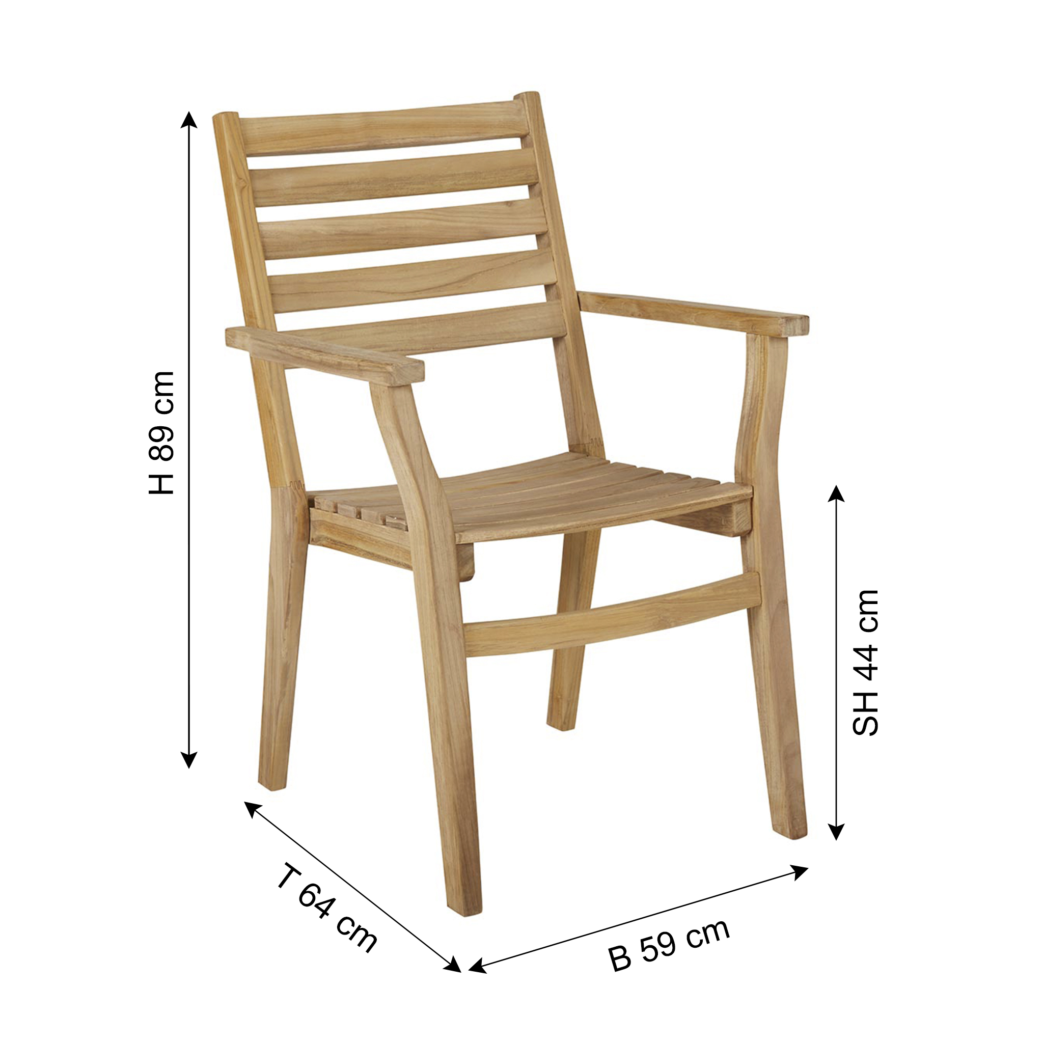 BRAFAB Chaise de jardin KEROS