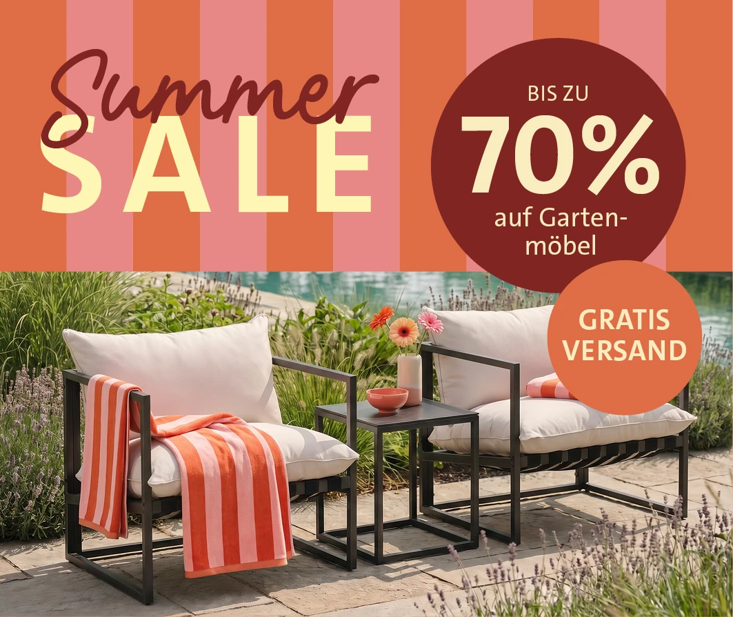 Summer Sale – Bis zu 70 % auf Gartenmöbel